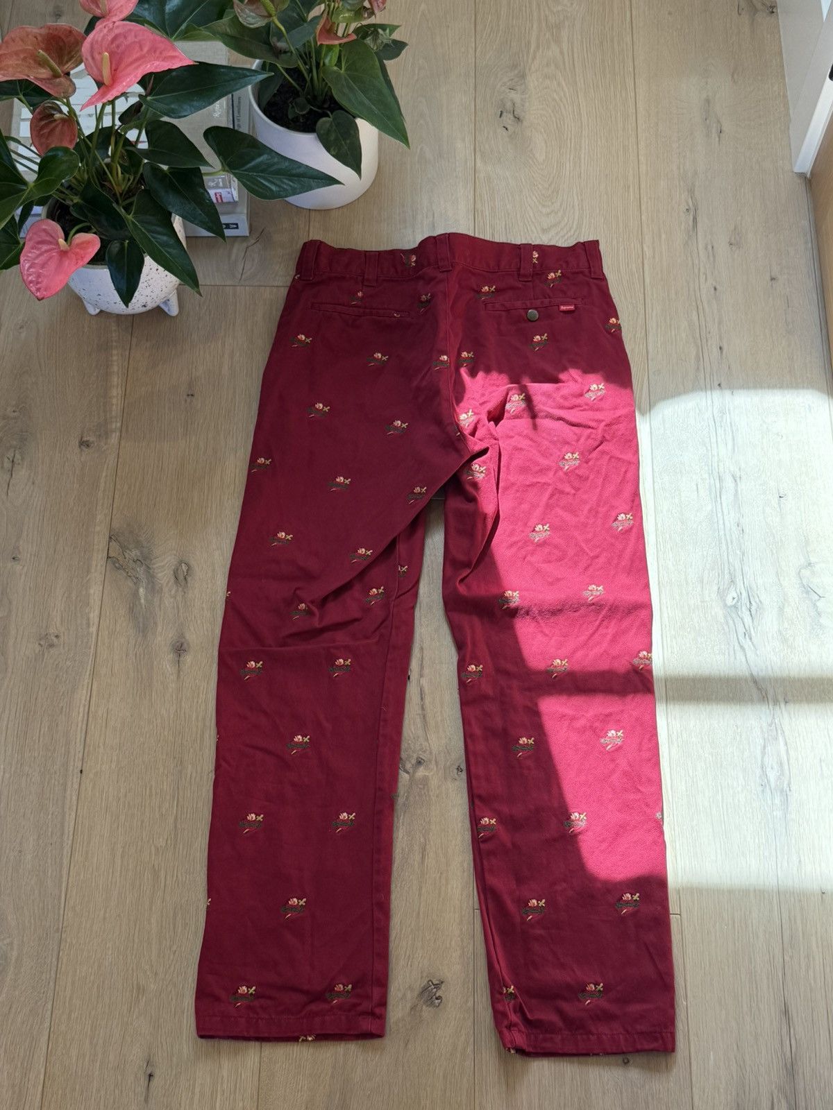 Supreme Supreme Red Sacred Hearts Pants Romeo Juliet Size 32 Size US 32 / EU 48 - 1 Thumbnail