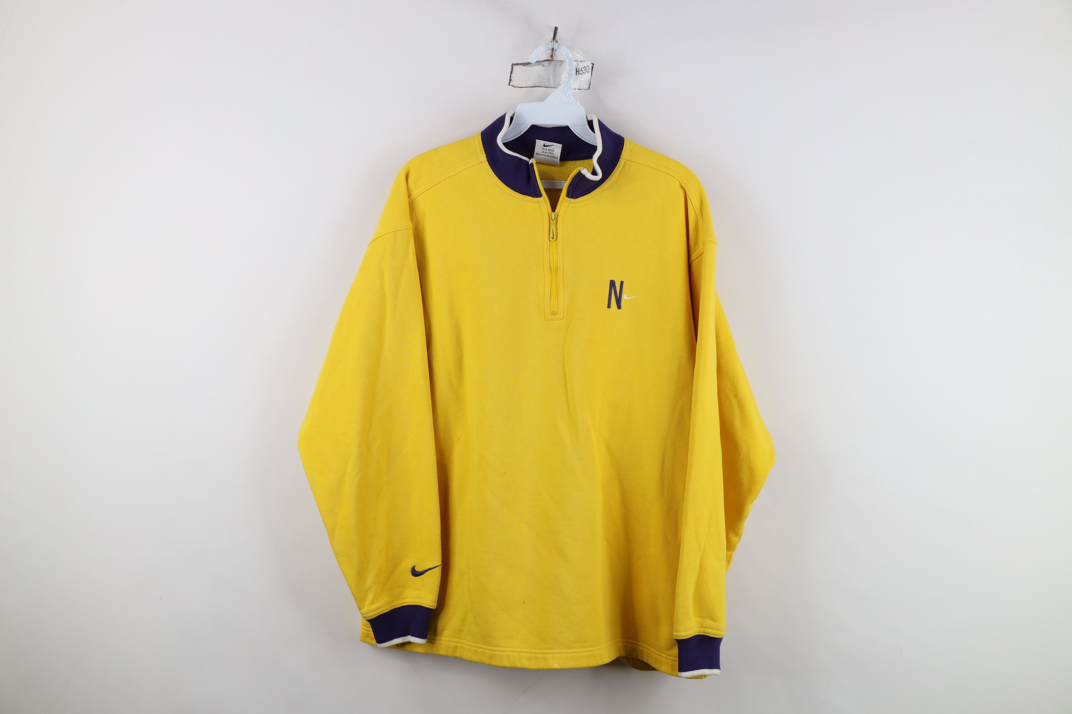 Nike Vintage 90s Nike Scott Mini Swoosh Half Zip Sweatshirt Size M / US 6-8 / IT 42-44 - 1 Thumbnail