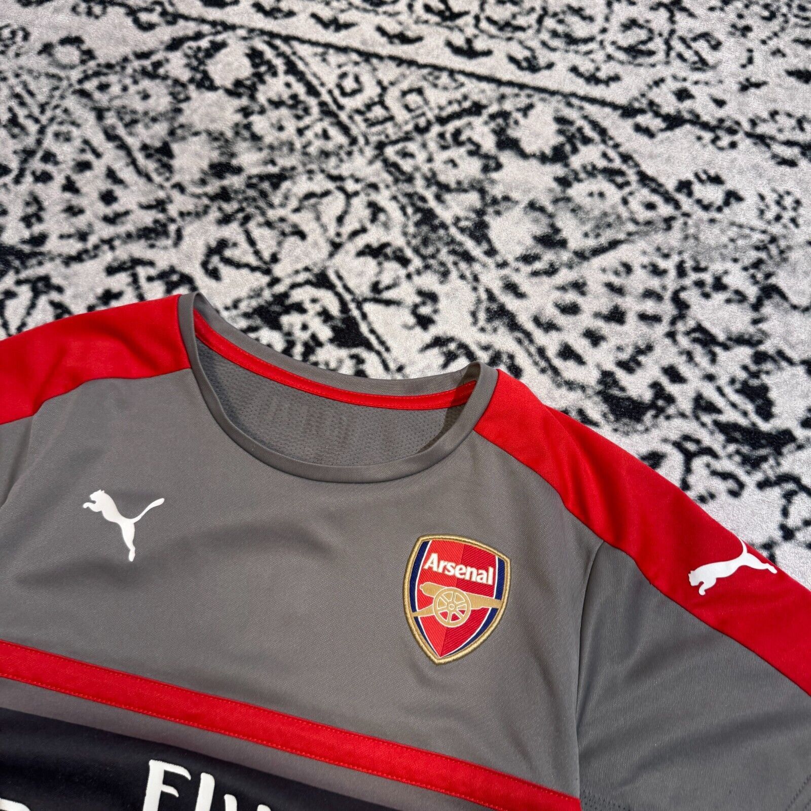 Puma × Vintage Vintage Puma Gray Polyester Jersey T-Shirt Size XS Arsenal Size US XS / EU 42 / 0 - 4 Thumbnail