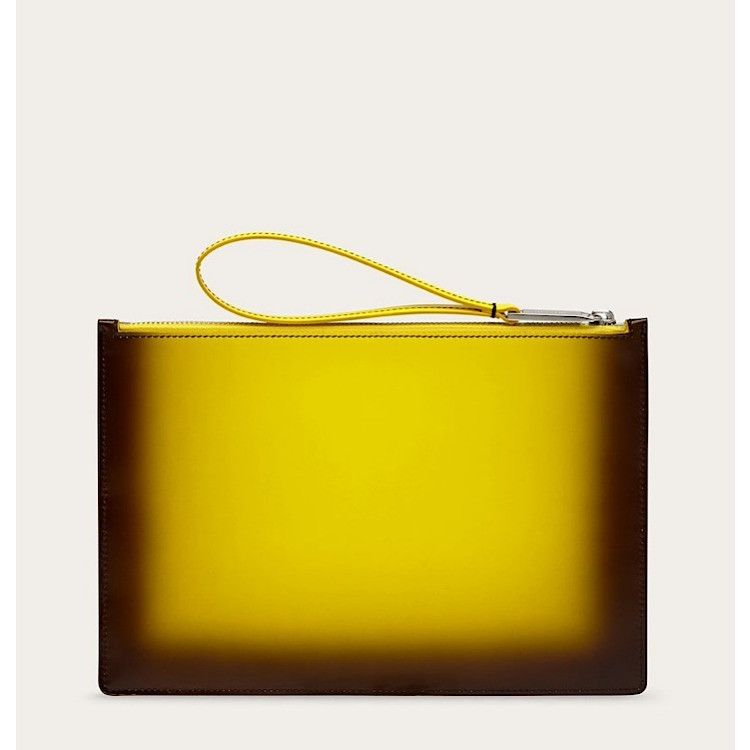 Salvatore Ferragamo o1s1rm0924 Size: OS / Pouch in Mustard/Brown Size ONE SIZE - 3 Thumbnail