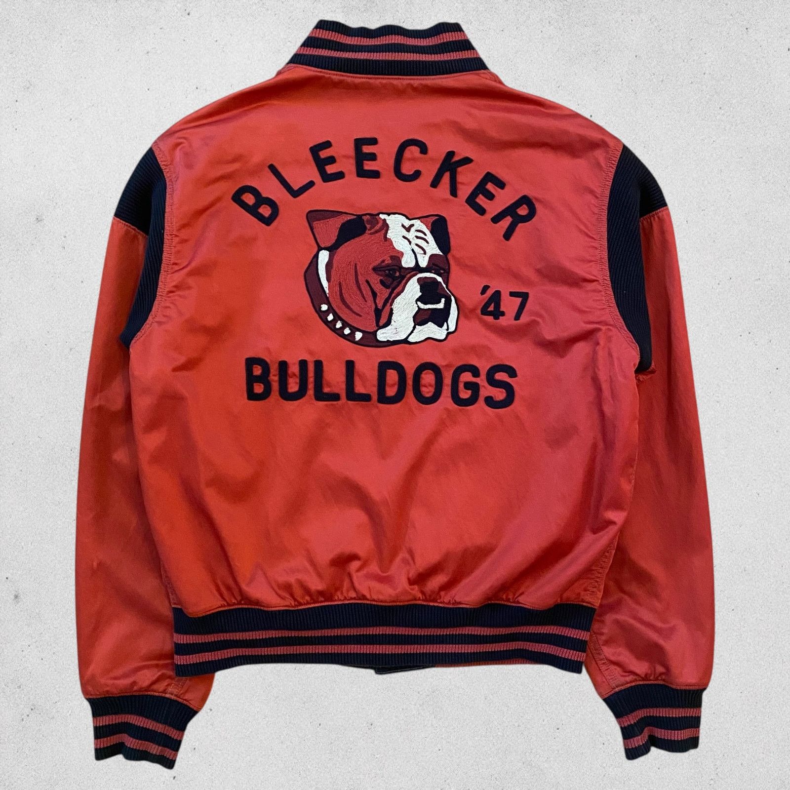 Polo Ralph Lauren Satin Jacket Reversible Bleecker Bulldogs