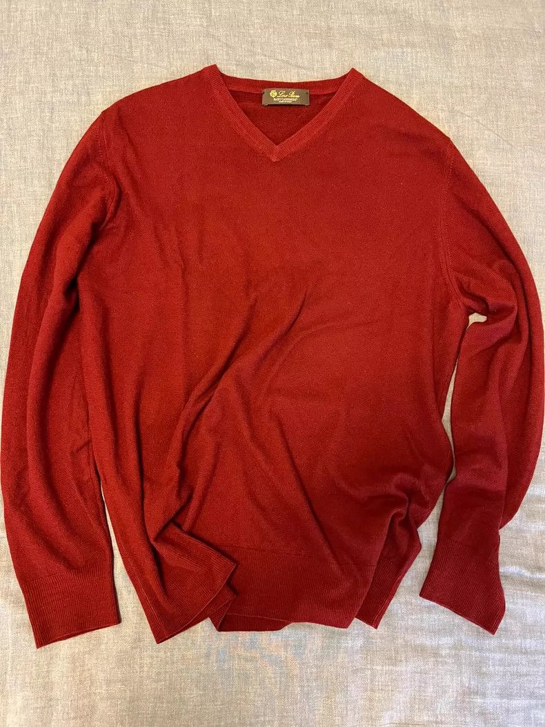 Loro Piana Loro Piana Baby Cashmere V-Neck Sweater - dmc Size US L / EU 52-54 / 3 - 1 Thumbnail