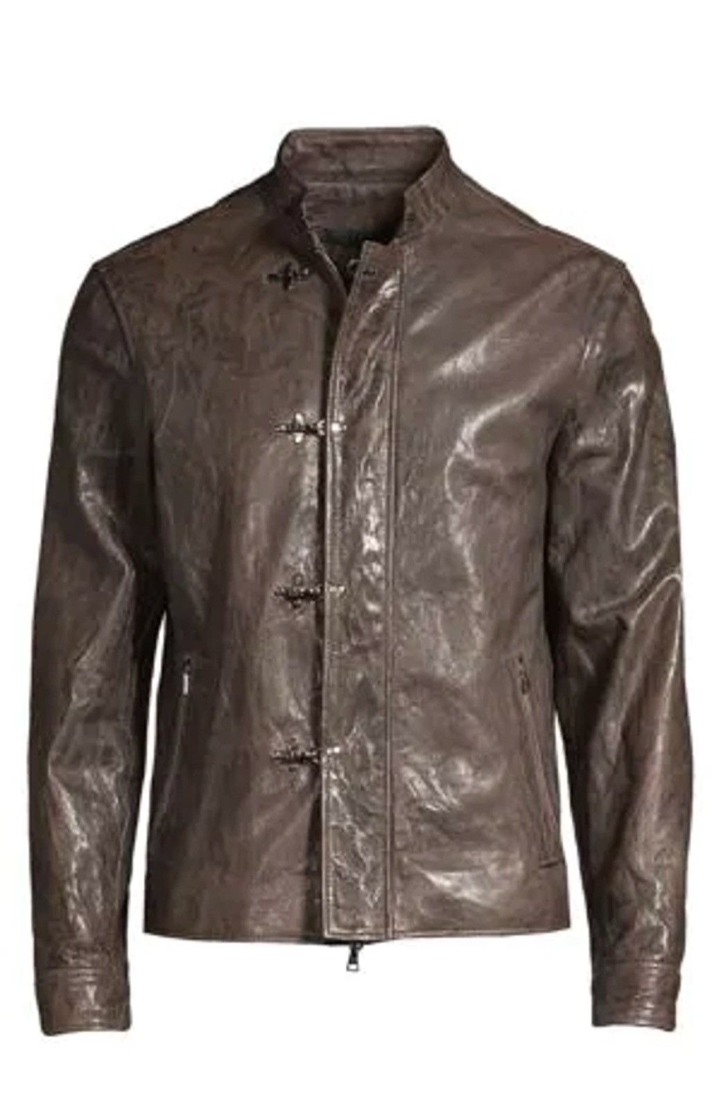 John Varvatos Leather Moto Jacket. Size EU 48 USA 38 Size US M / EU 48-50 / 2 - 4 Thumbnail