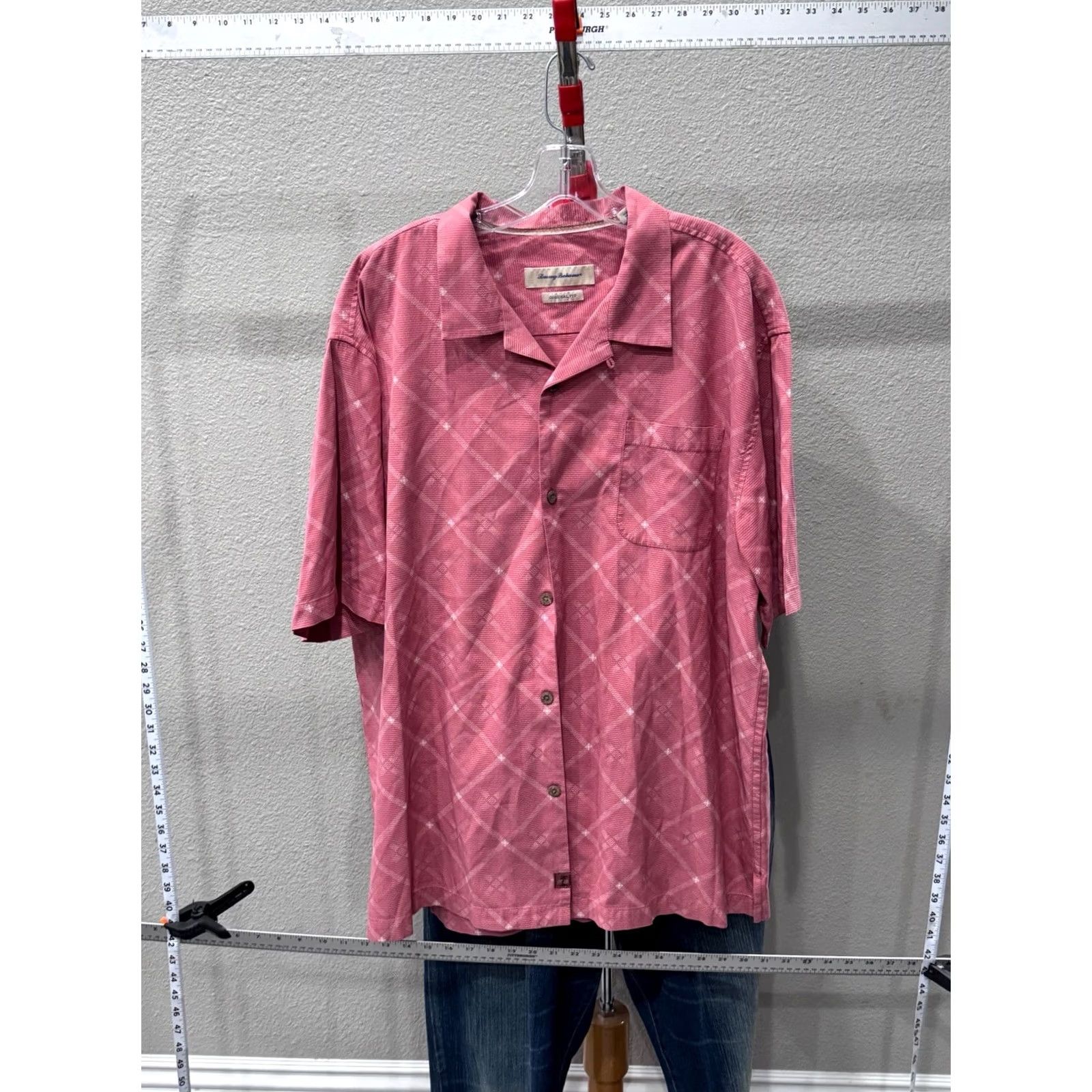 Tommy Bahama Tommy Bahama Shirt 2XL Silk Button Up Mauve Geometric Geometric Silk Button Up Shirt Mens XXL Multicolor 90s Size US XXL / EU 58 / 5 - 2 Thumbnail