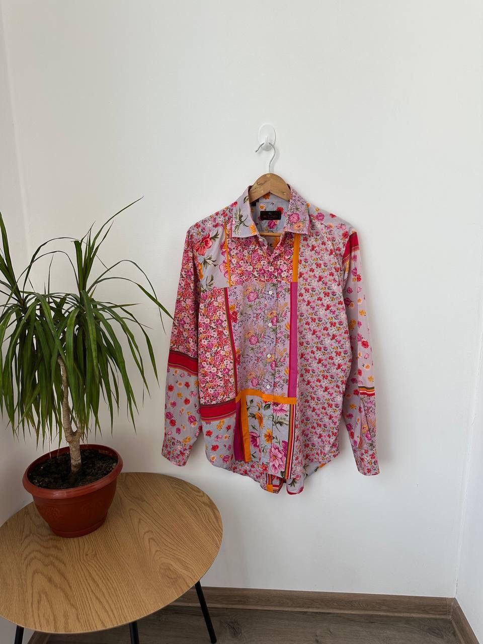 Etro × Vintage Vintage Etro Flowers Pink Womens Shirt Size L / US 10 / IT 46 - 7 Thumbnail
