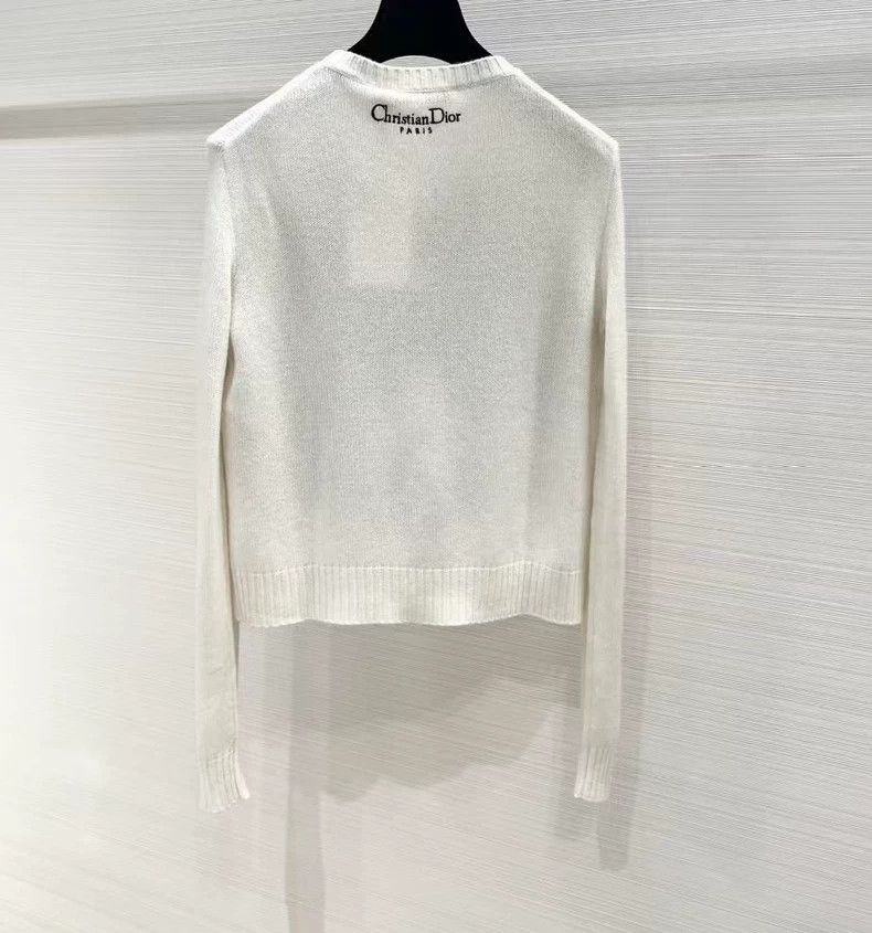 Dior Dior Embroidered cashmere knitwear sweater Size XS / US 0-2 / IT 36-38 - 2 Thumbnail