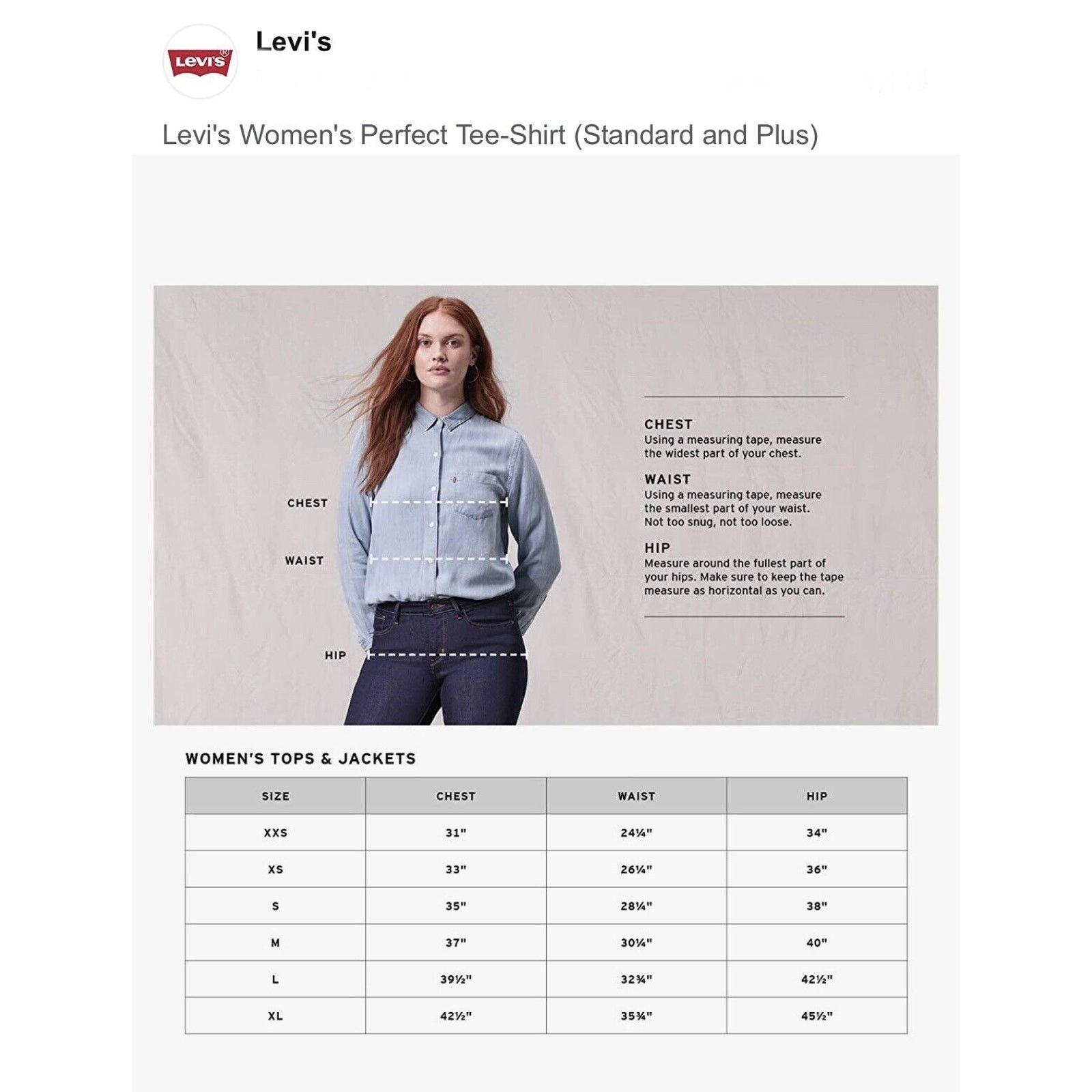 Levi's iconic Logo Women Perfect Tee-Shirt short sleeve classic Top Size M / US 6-8 / IT 42-44 - 7 Thumbnail
