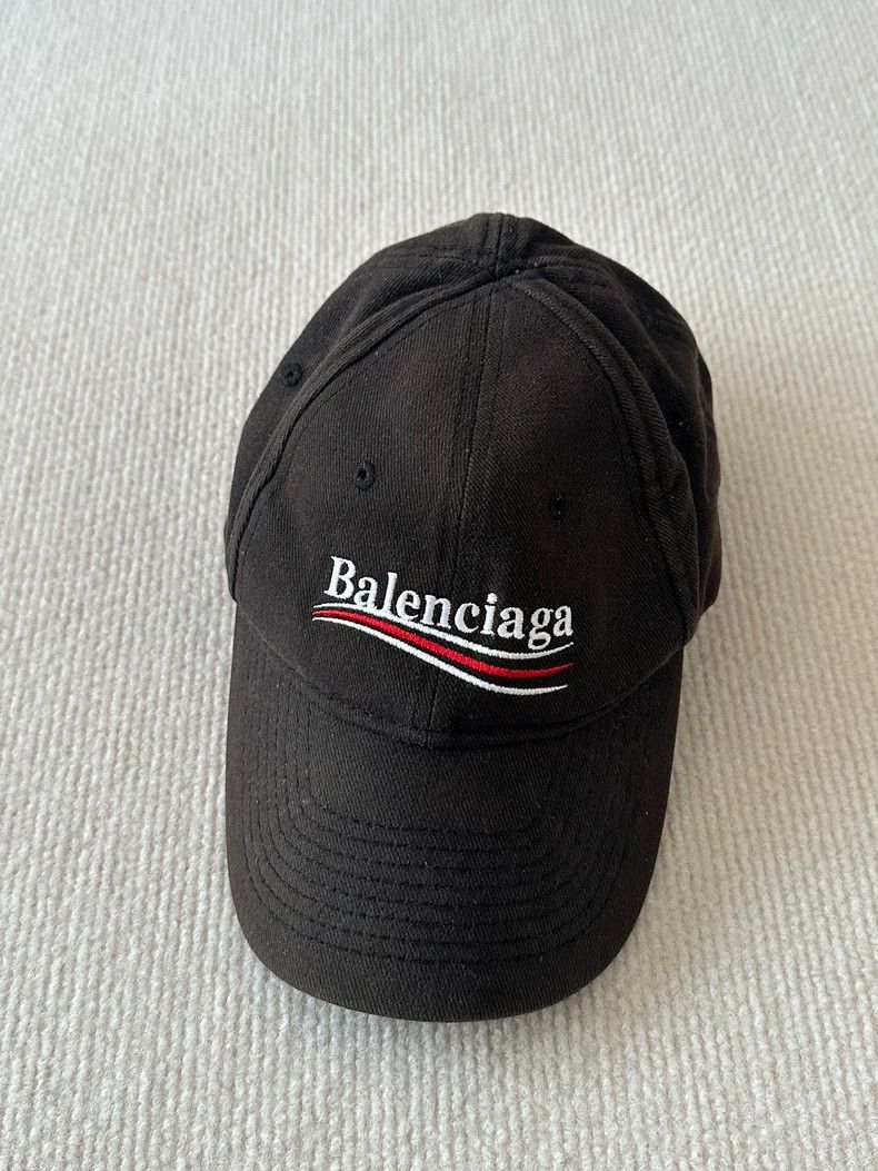 Balenciaga Balenciaga Coke Embroidery Washed Old Curved Brim Cap Size ONE SIZE - 1 Thumbnail