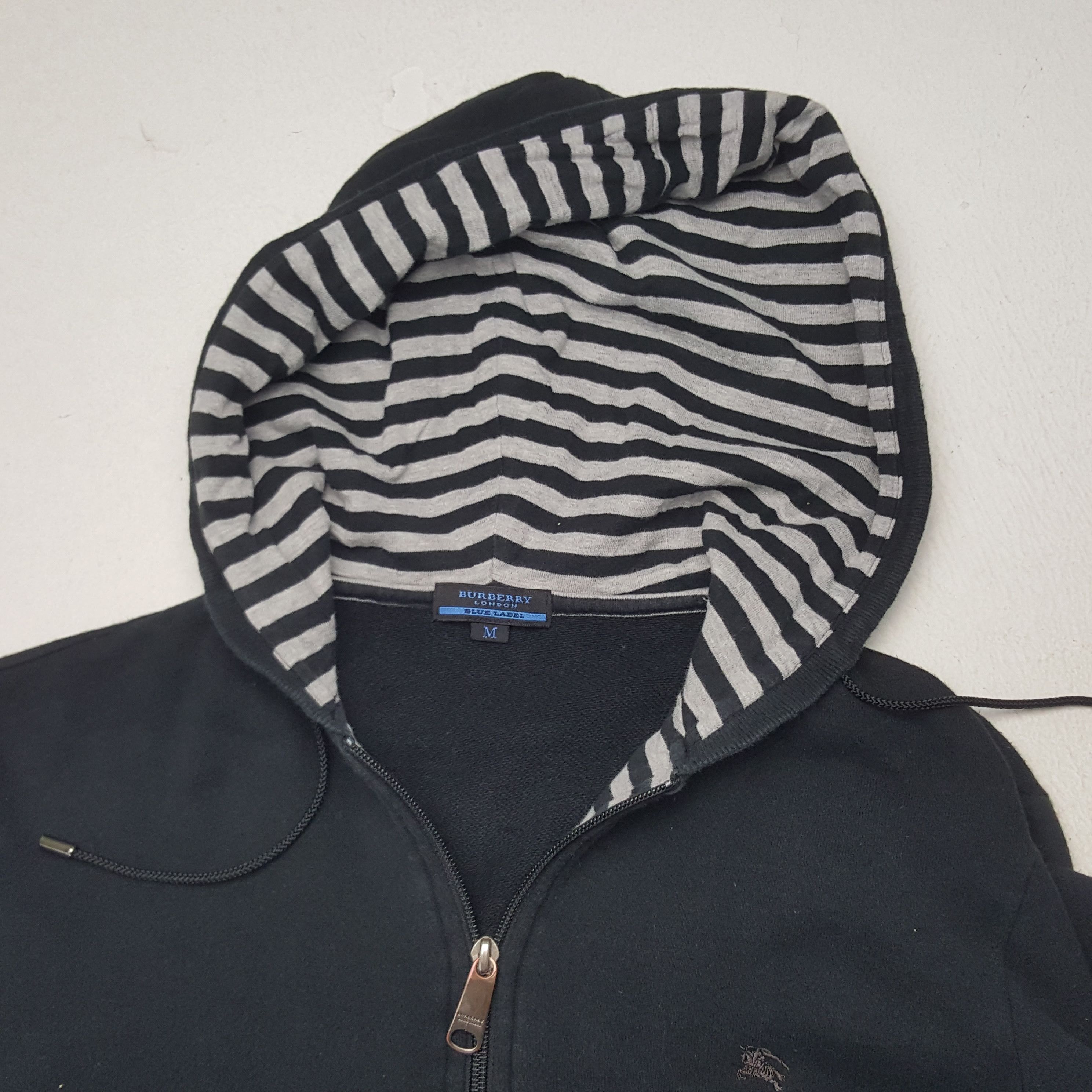 Burberry × Vintage Vintage Burberry London Blue Label Designer Hoodie Jacket Size S / US 4 / IT 40 - 5 Thumbnail