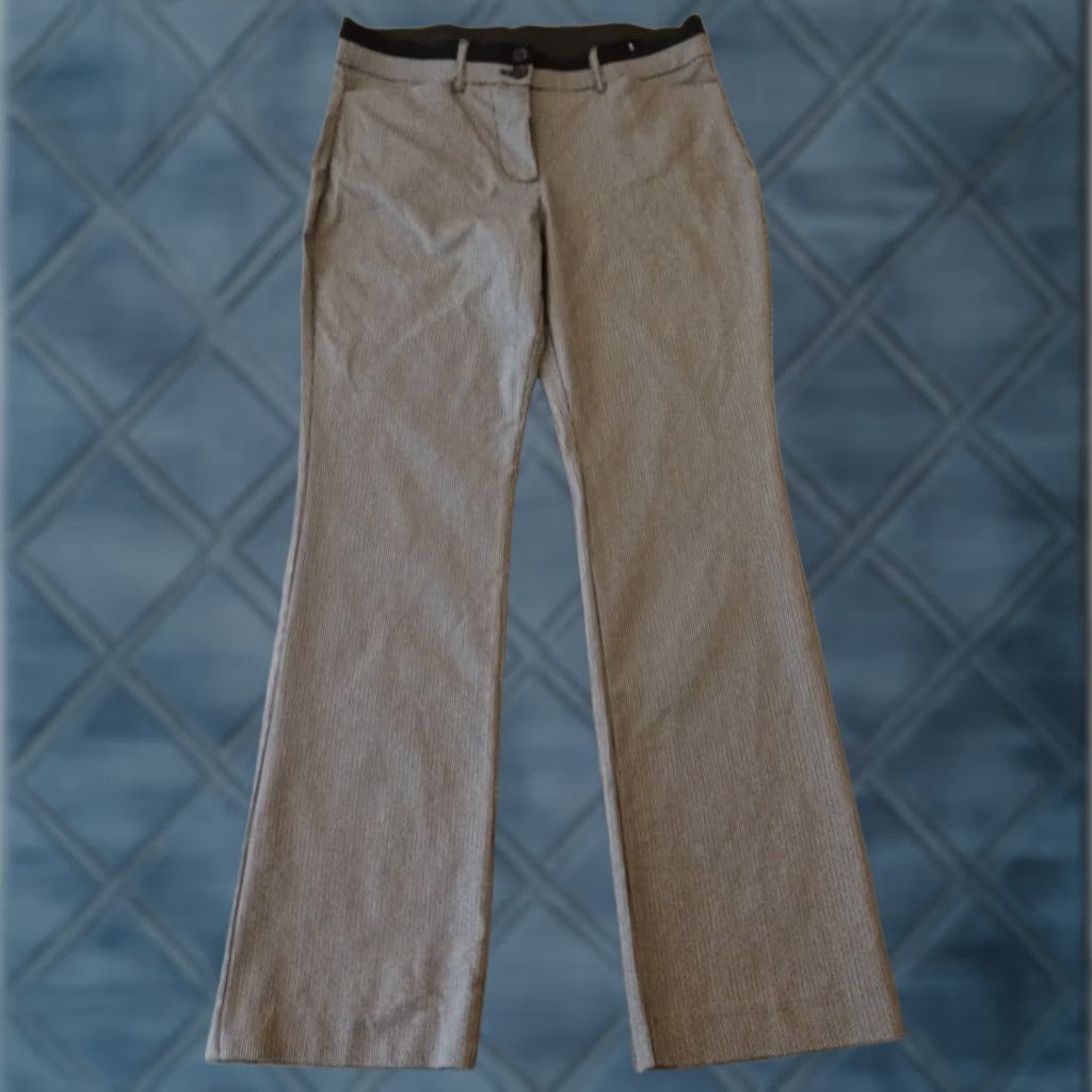 Vintage Maurices Ankle Pants Womens Medium Short Black Geometric Pockets Zip Size 32" / US 10 / IT 46 - 1 Thumbnail