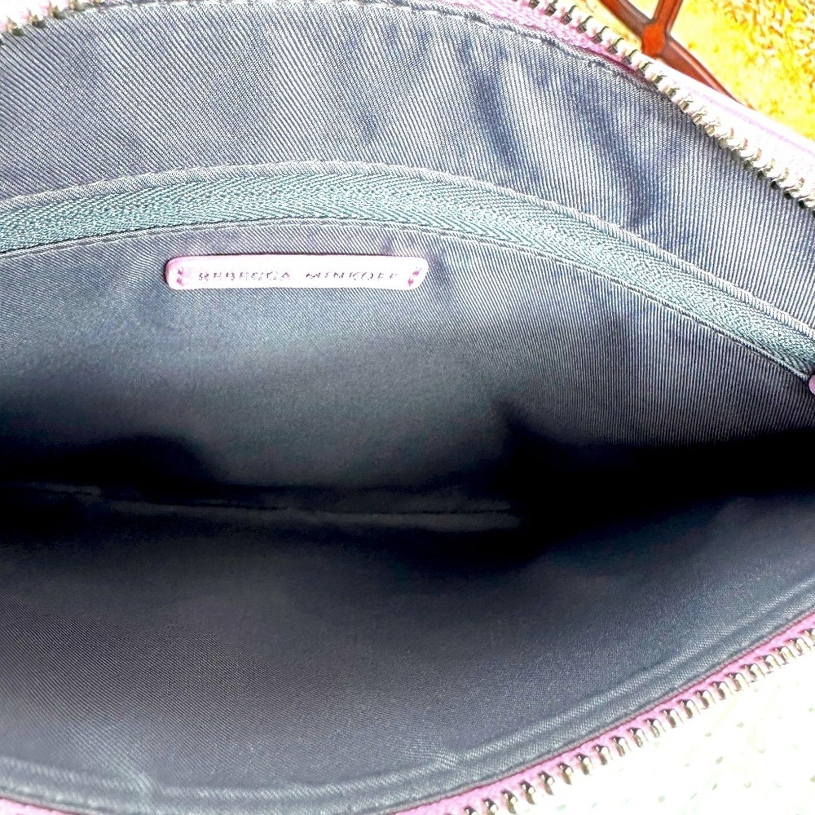 Rebecca Minkoff Rebecca Minkoff Girl Power Leather Zip Clutch Light Orchid Size ONE SIZE - 10 Thumbnail