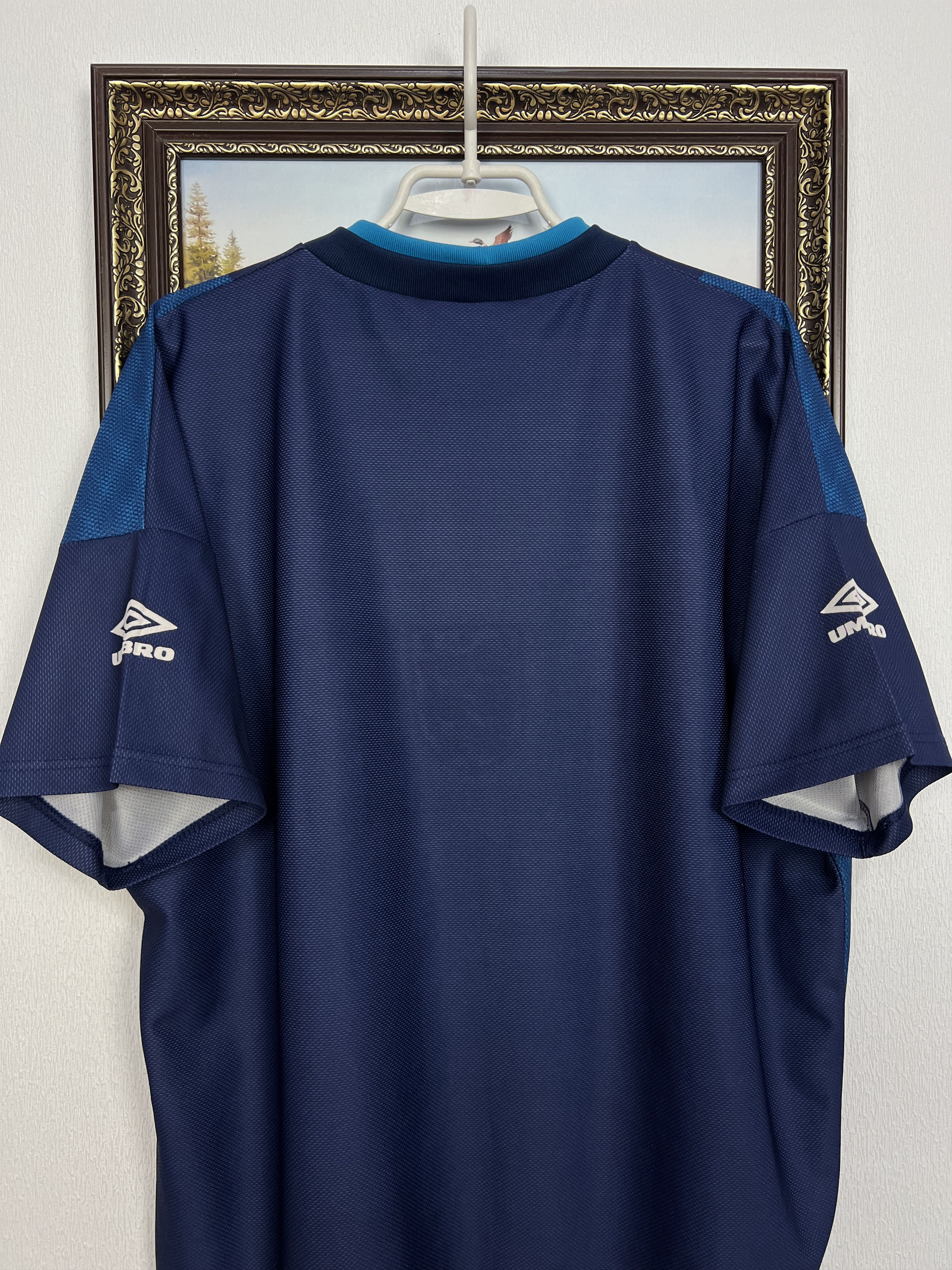 Umbro Vintage England Football Train Shirt Soccer Jersey Trikot Size US XL / EU 56 / 4 - 8 Thumbnail