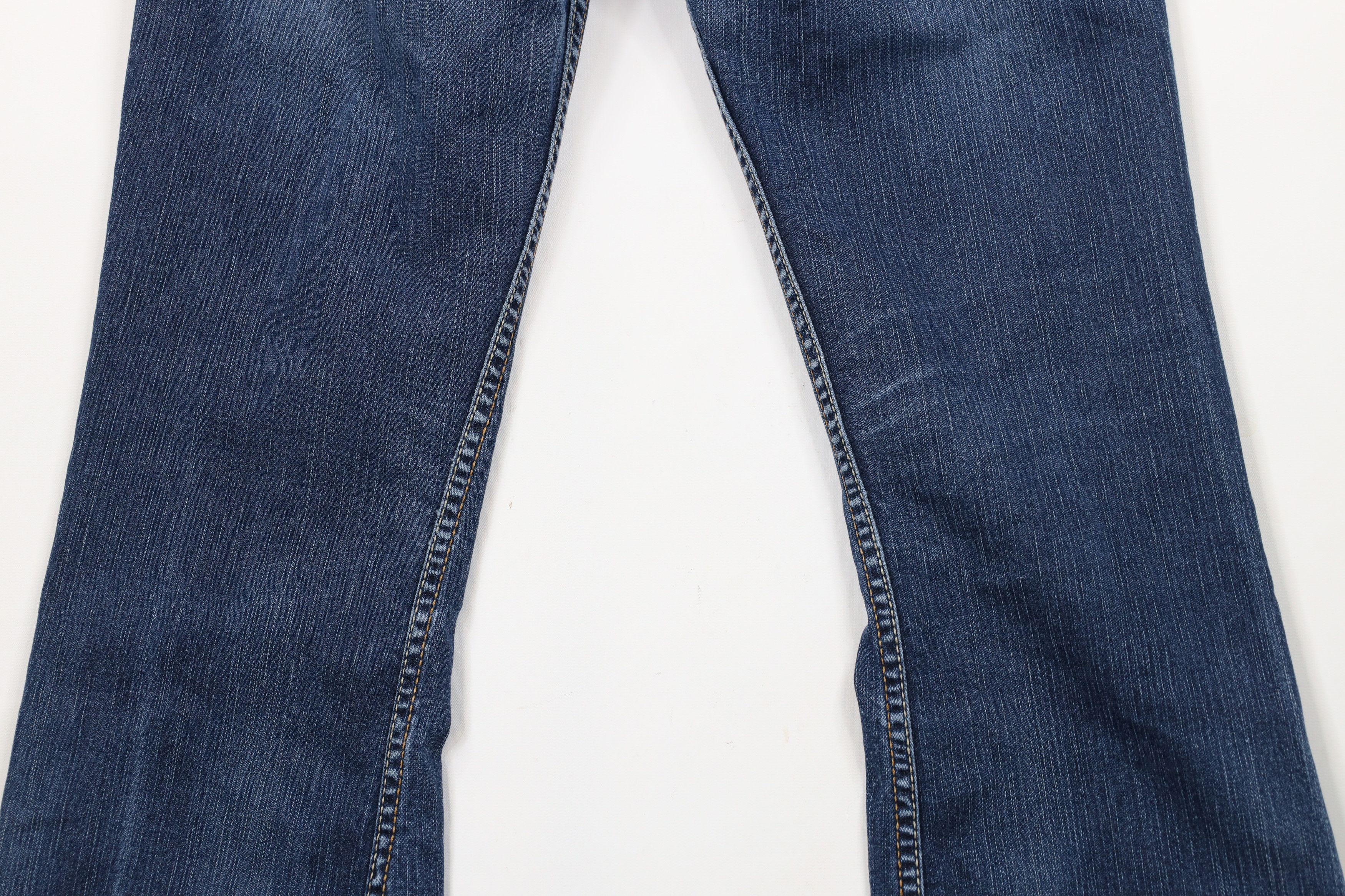 Vintage Buckle BKE Thick Stitch Starlite Stretch Flared Jeans Blue Size 28" / US 6 / IT 42 - 12 Thumbnail