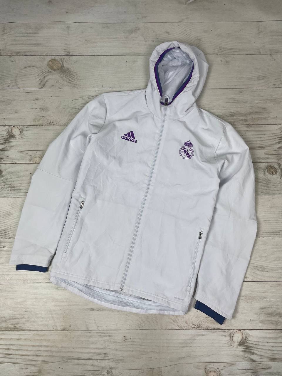 Adidas Adidas Real Madrid 2016 2017 Training Track Top Jacket Size US L / EU 52-54 / 3 - 1 Thumbnail