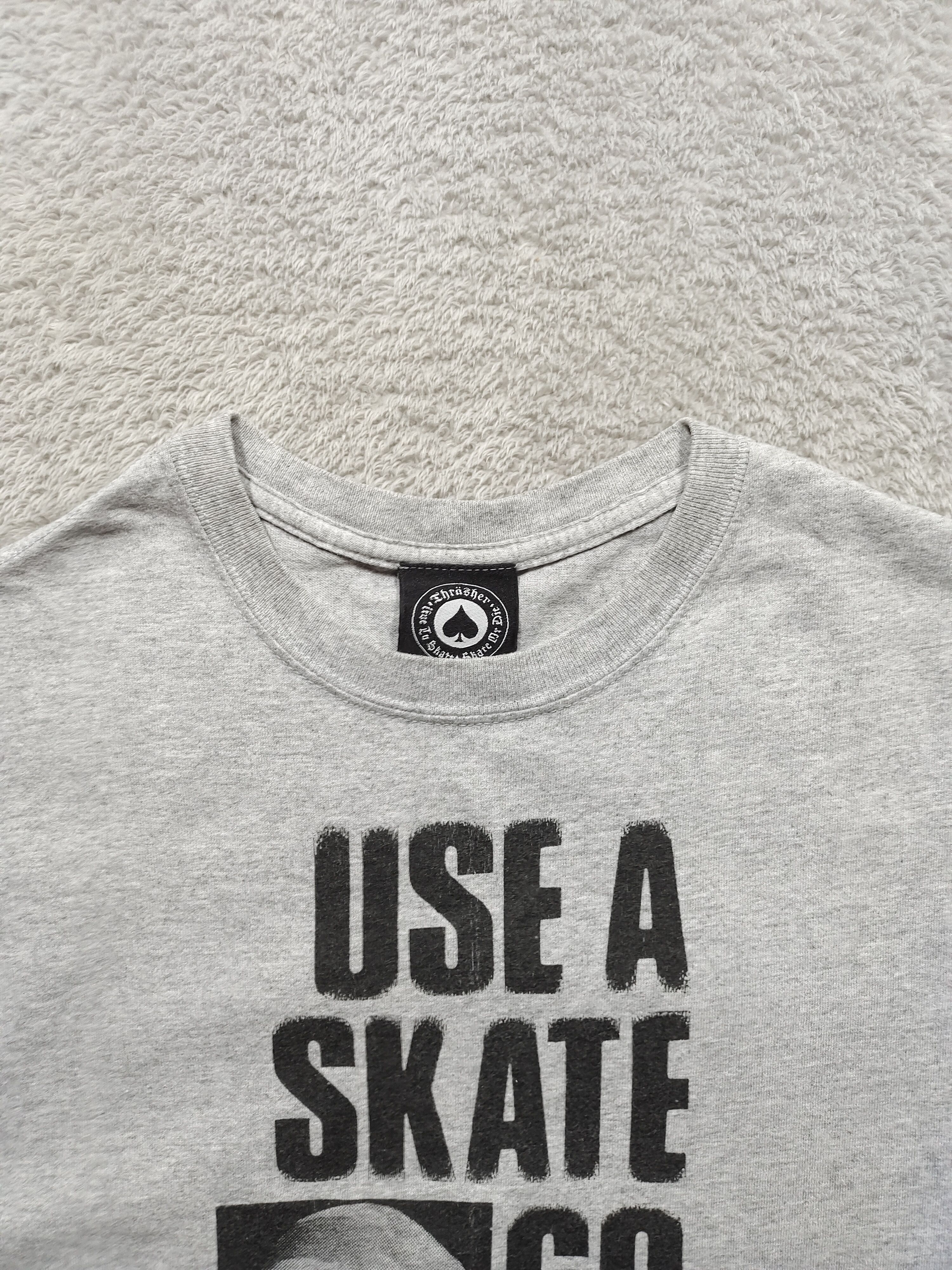 Girl Skateboards VINTAGE Y2K TRASHER USE A SKATE GO TO PRISON GRAY T SHIRT Size US S / EU 44-46 / 1 - 4 Thumbnail