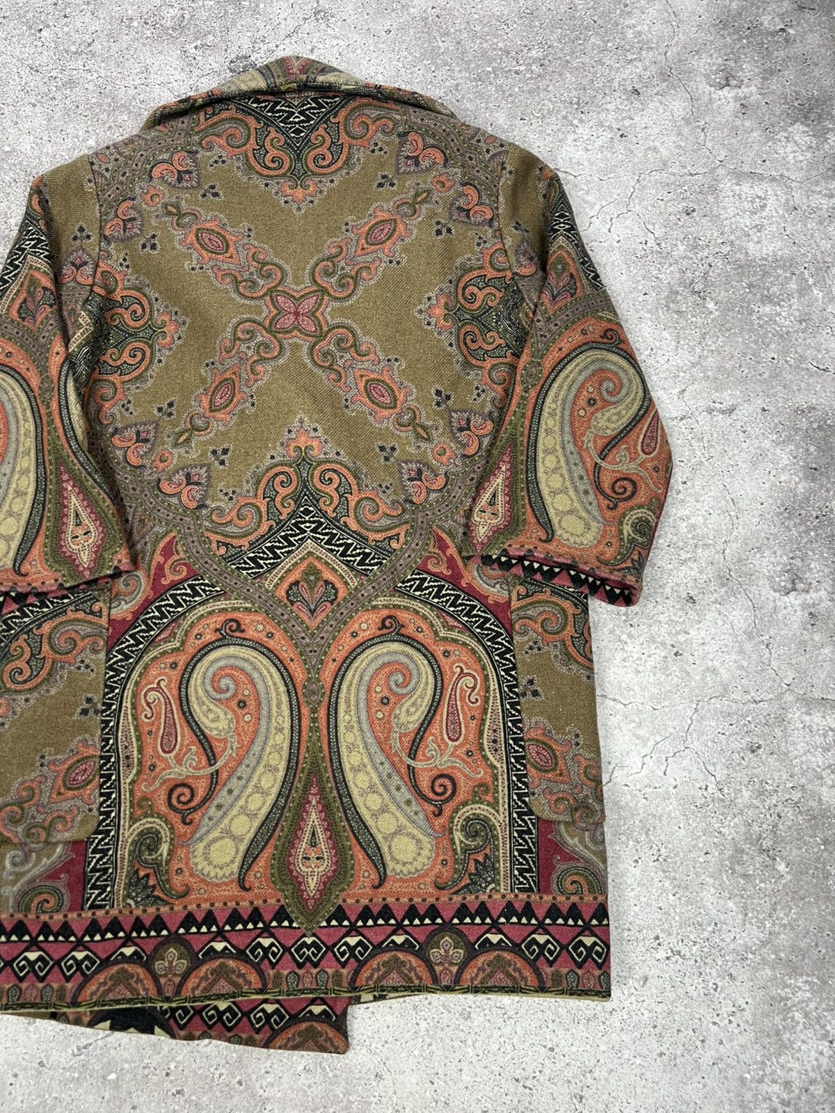 Etro Etro Paisley Print Wool Coat Multicolor Women’s Size S / US 4 / IT 40 - 12 Thumbnail
