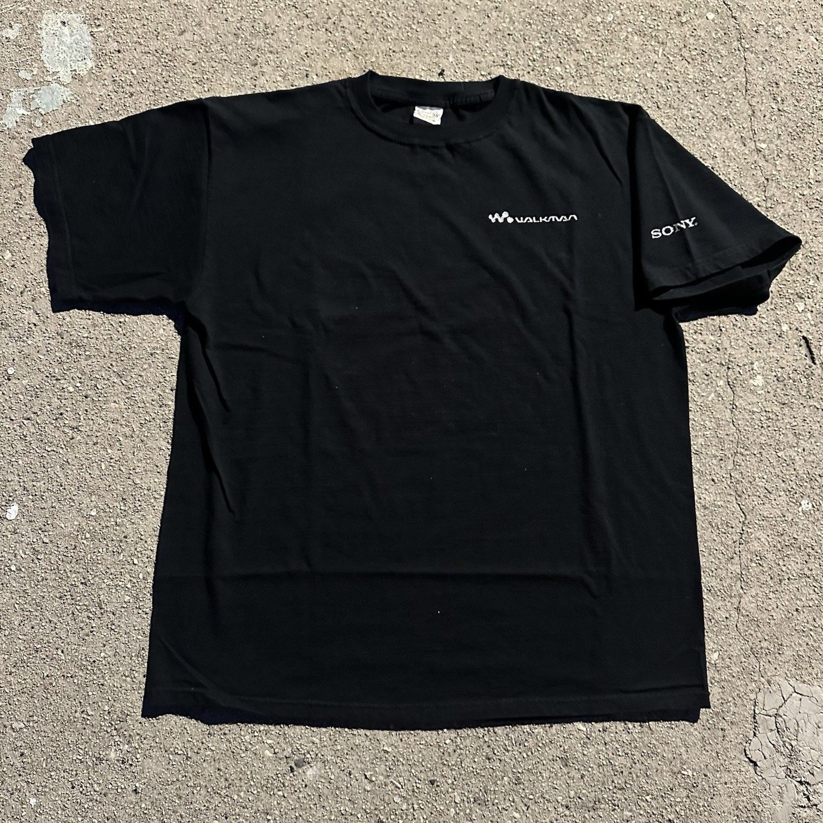 Sony × Vintage Vintage Sony Walkman Black Promo Tee T-Shirt XL Size US XL / EU 56 / 4 - 4 Thumbnail