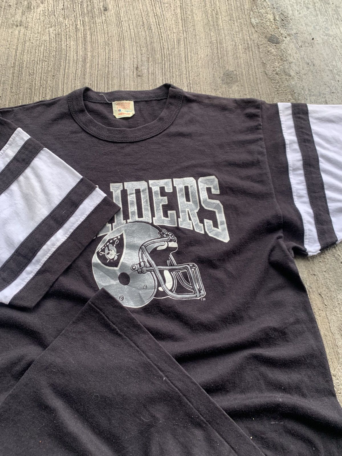 Champion 80s Champion Oakland Raiders Sleeve Stripe Size US M / EU 48-50 / 2 - 2 Thumbnail