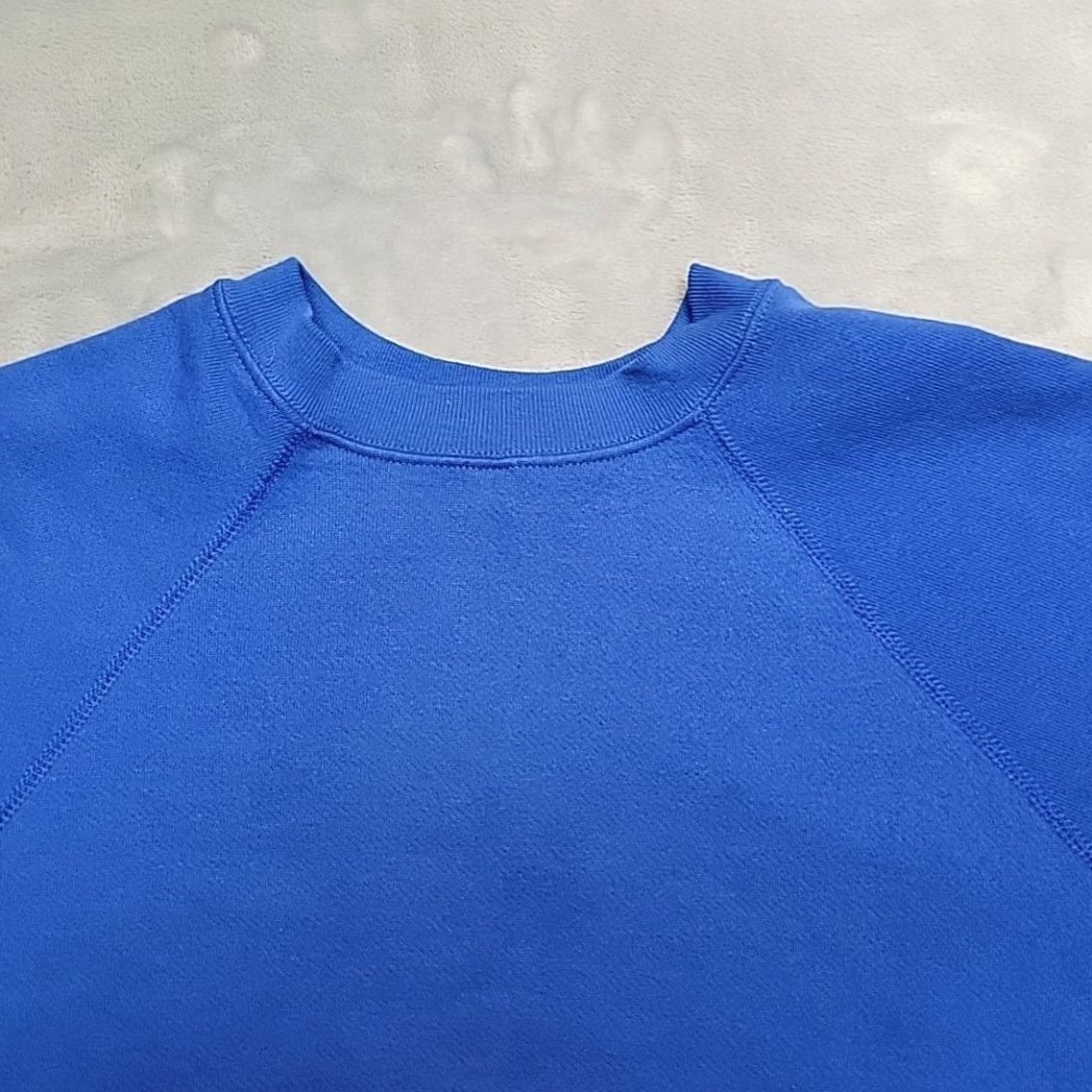 McGregor VTG MacGregor Sweatshirt Women 2XL Blue Crewneck Pullover Cotton Polyester Fleece Solid 80s 70s Made in USA Womens Size XXL / US 16-18 / IT 52-54 - 3 Thumbnail