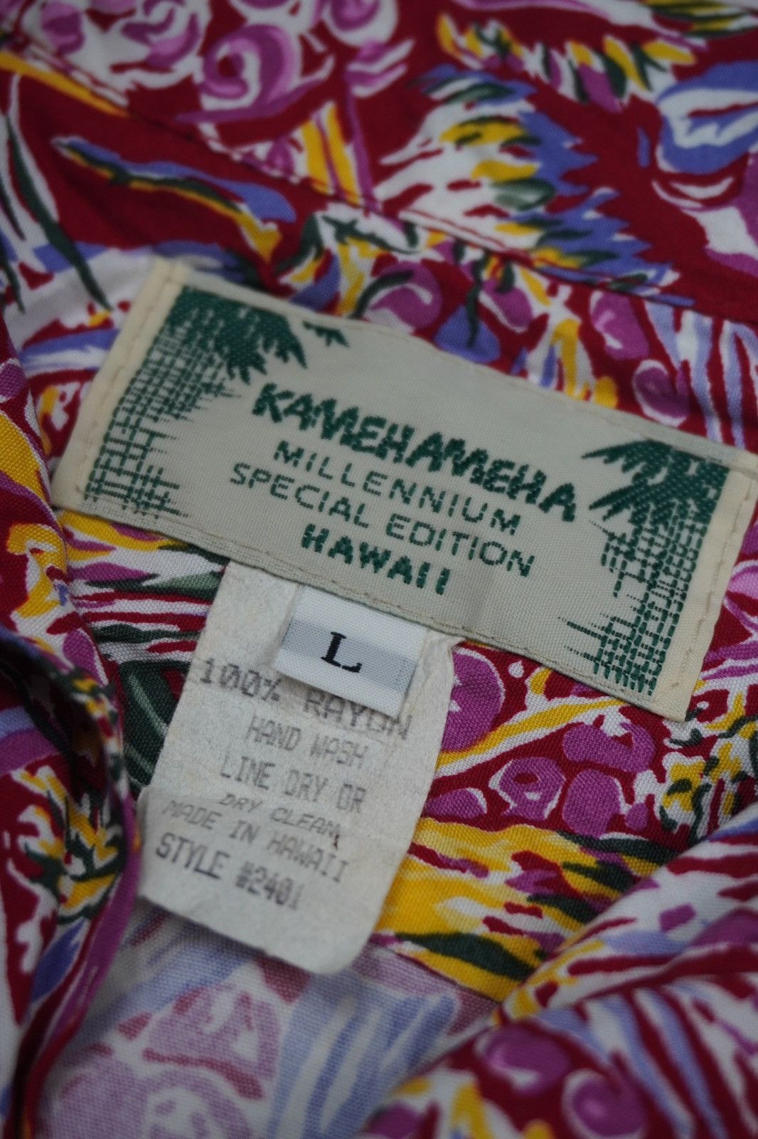 Designer × Vintage Vintage kamehameha shirt rayon floral motive size L YOUTH Size US XS / EU 42 / 0 - 5 Thumbnail