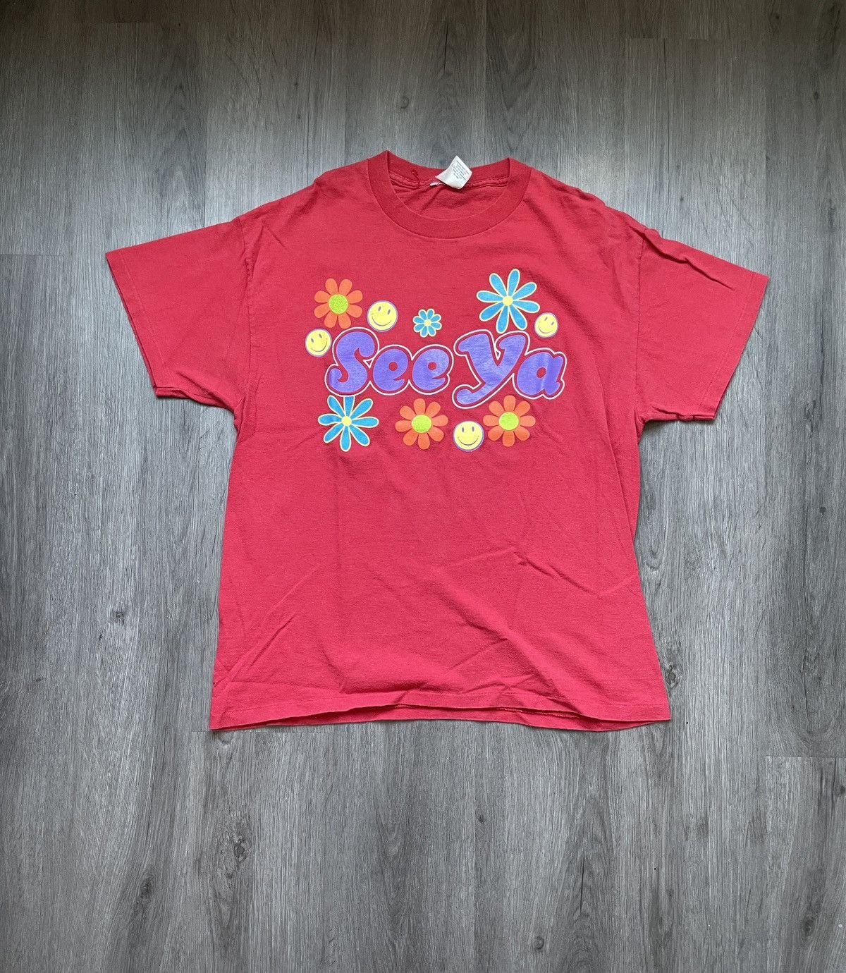 Vintage Vintage USA “See ya Hippy Font” Graphic T-Shirt (Sz. L) Size US L / EU 52-54 / 3 - 1 Thumbnail