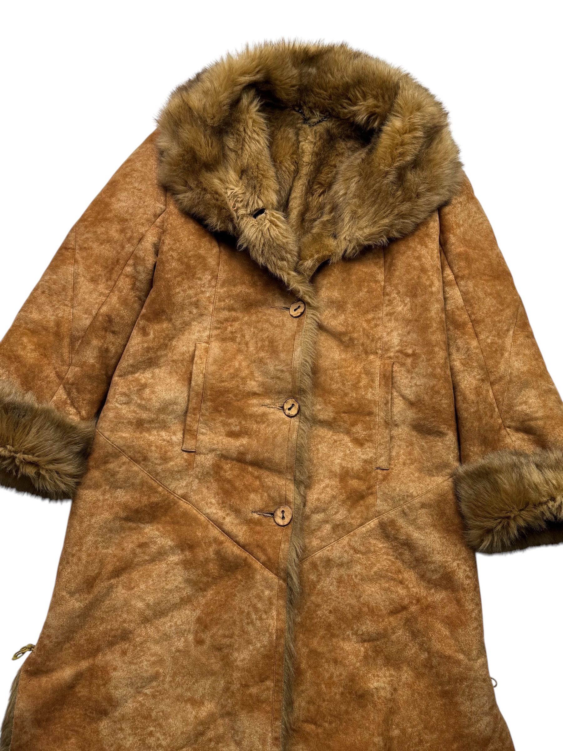 Vintage Vintage Faux Sheepskin Coat W92(V9) Size M / US 6-8 / IT 42-44 - 2 Thumbnail