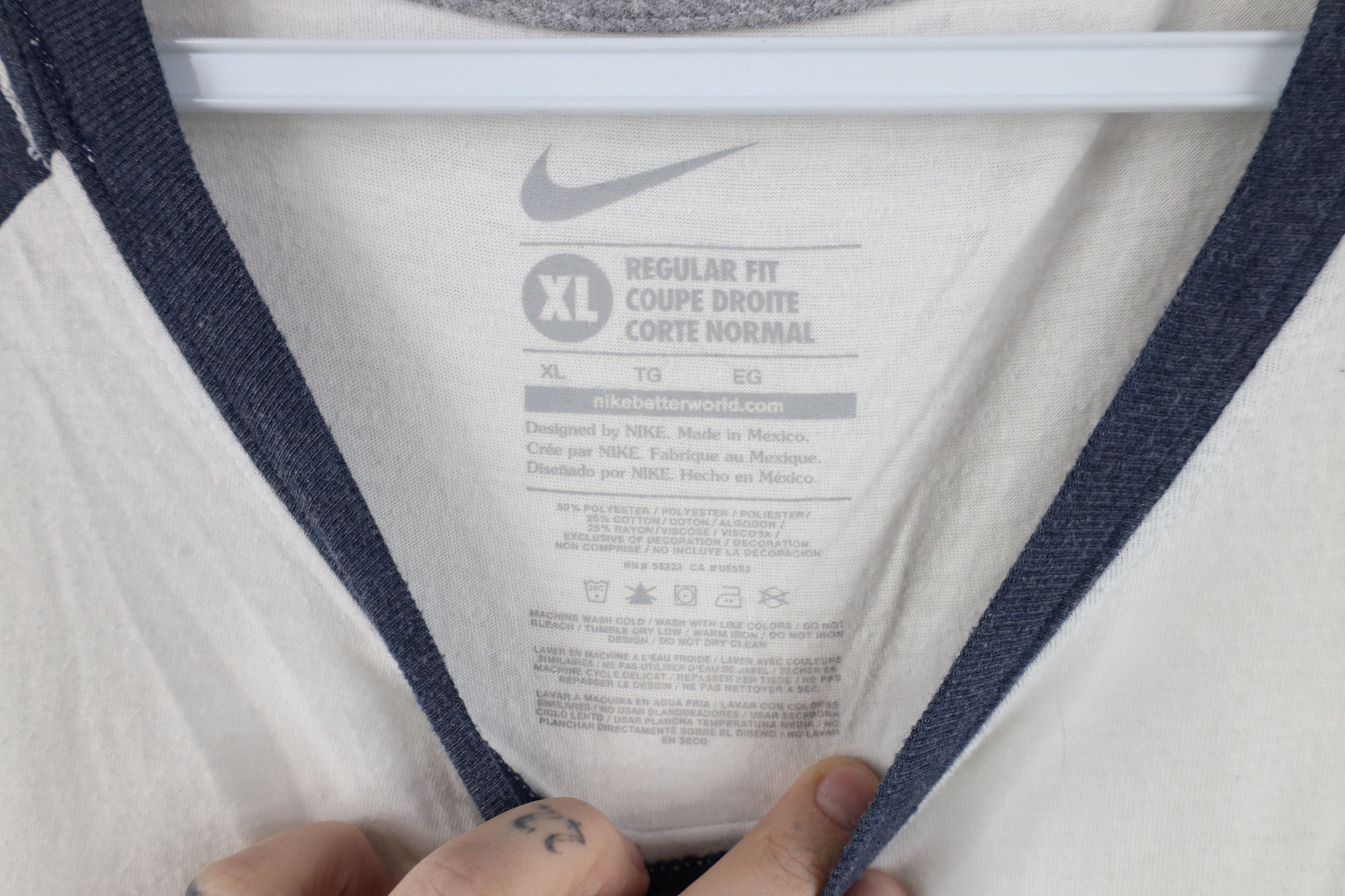 Nike Vintage Y2K Nike Tigers Baseball Raglan Jersey T-Shirt Size US XL / EU 56 / 4 - 11 Thumbnail