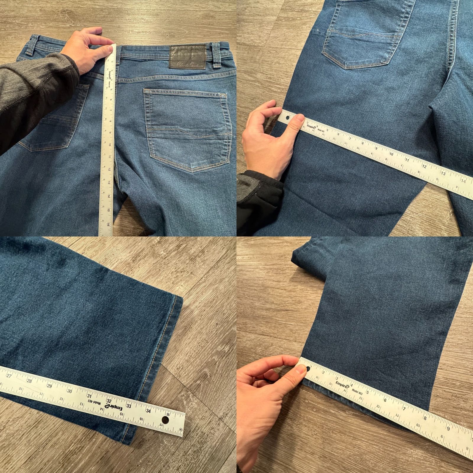 Robert Graham Robert Graham Jeans Mens 38 Denim Dark Wash 5-Pocket Java Blue 34in Inseam Slim Straight Wool? Size US 38 / EU 54 - 8 Thumbnail