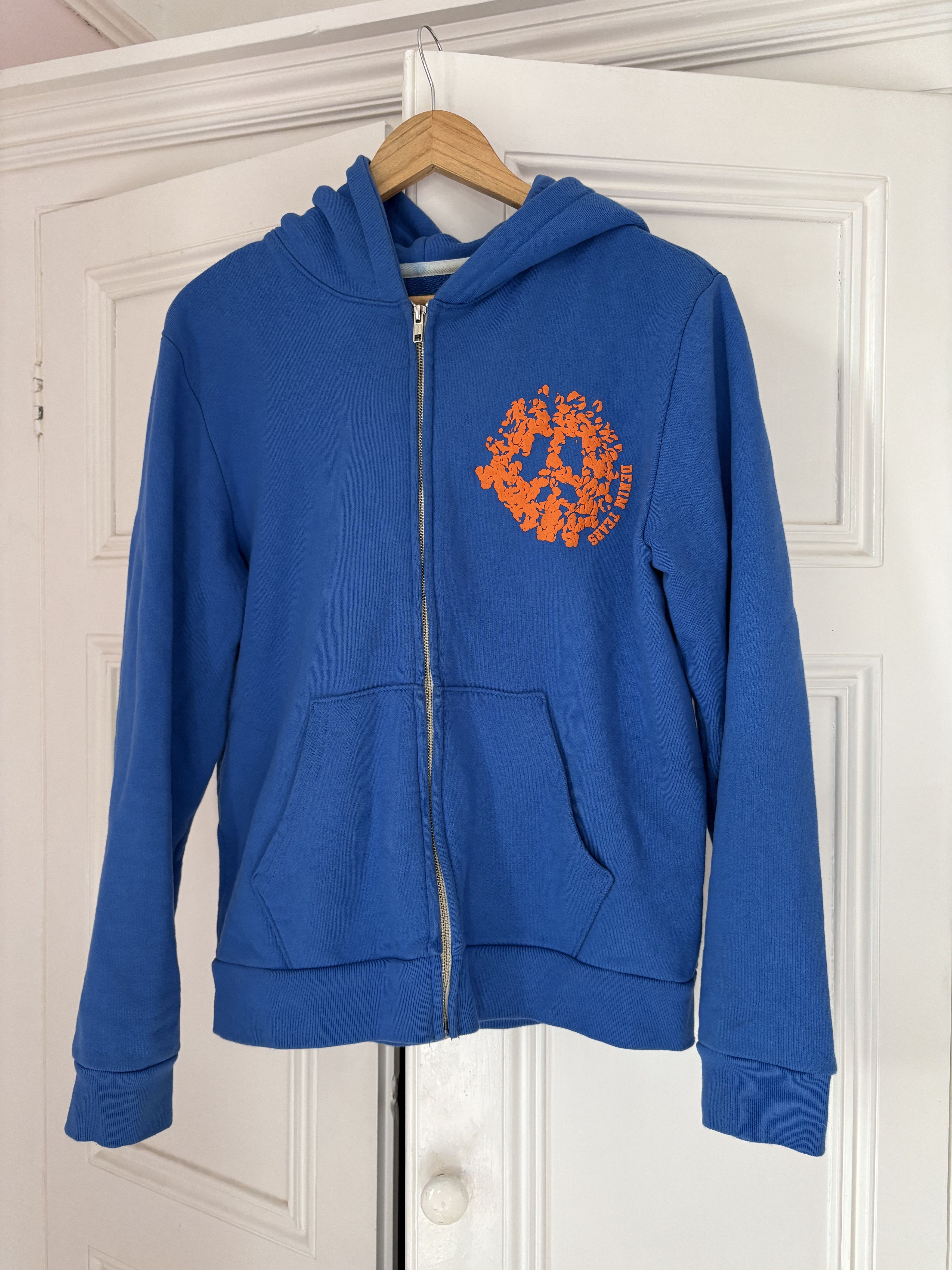 DENIM TEARS Denim Tears Blue Camo Cotton Wreath Zip Hoodie | Grailed