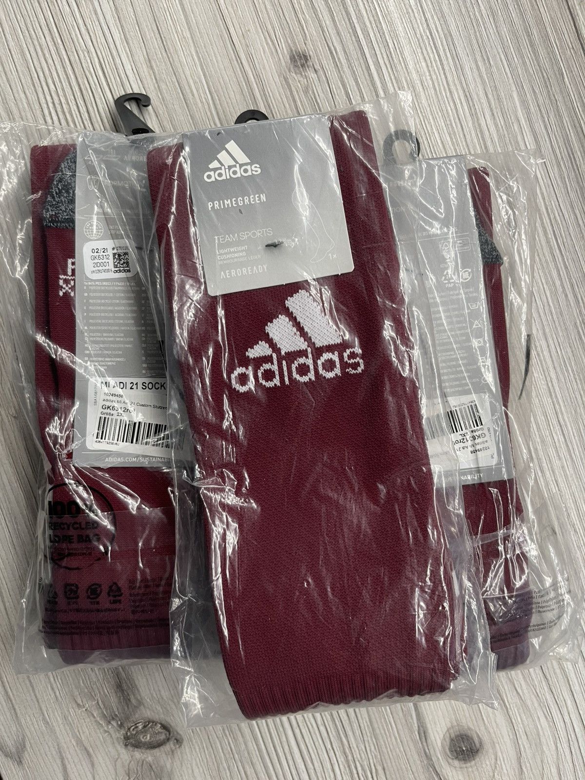 Vintage adidas Mi Adi 21 Soccer Socks 1 Pair 2XL SIZE GK6312 Size 36 - 3 Thumbnail