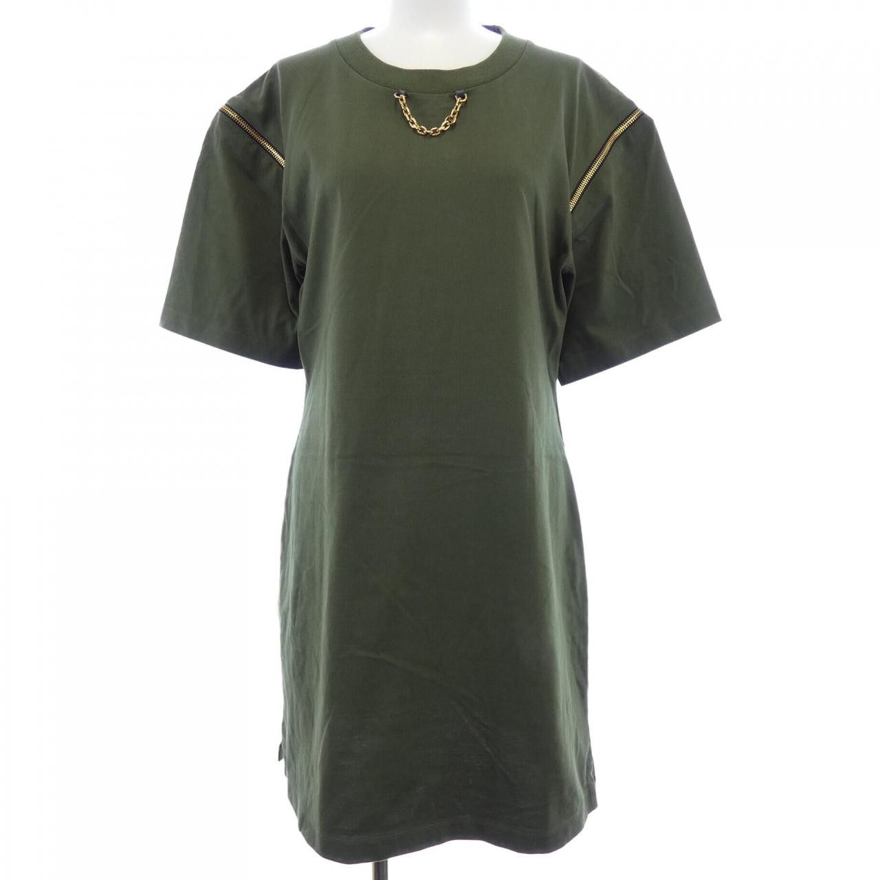 Louis Vuitton Louis Vuitton Louis Vuitton Zipper Sleeve T-Shirt Dress Dress Textile Dresses FPJD09API DUTY FREE for USA Size ONE SIZE - 1 Thumbnail
