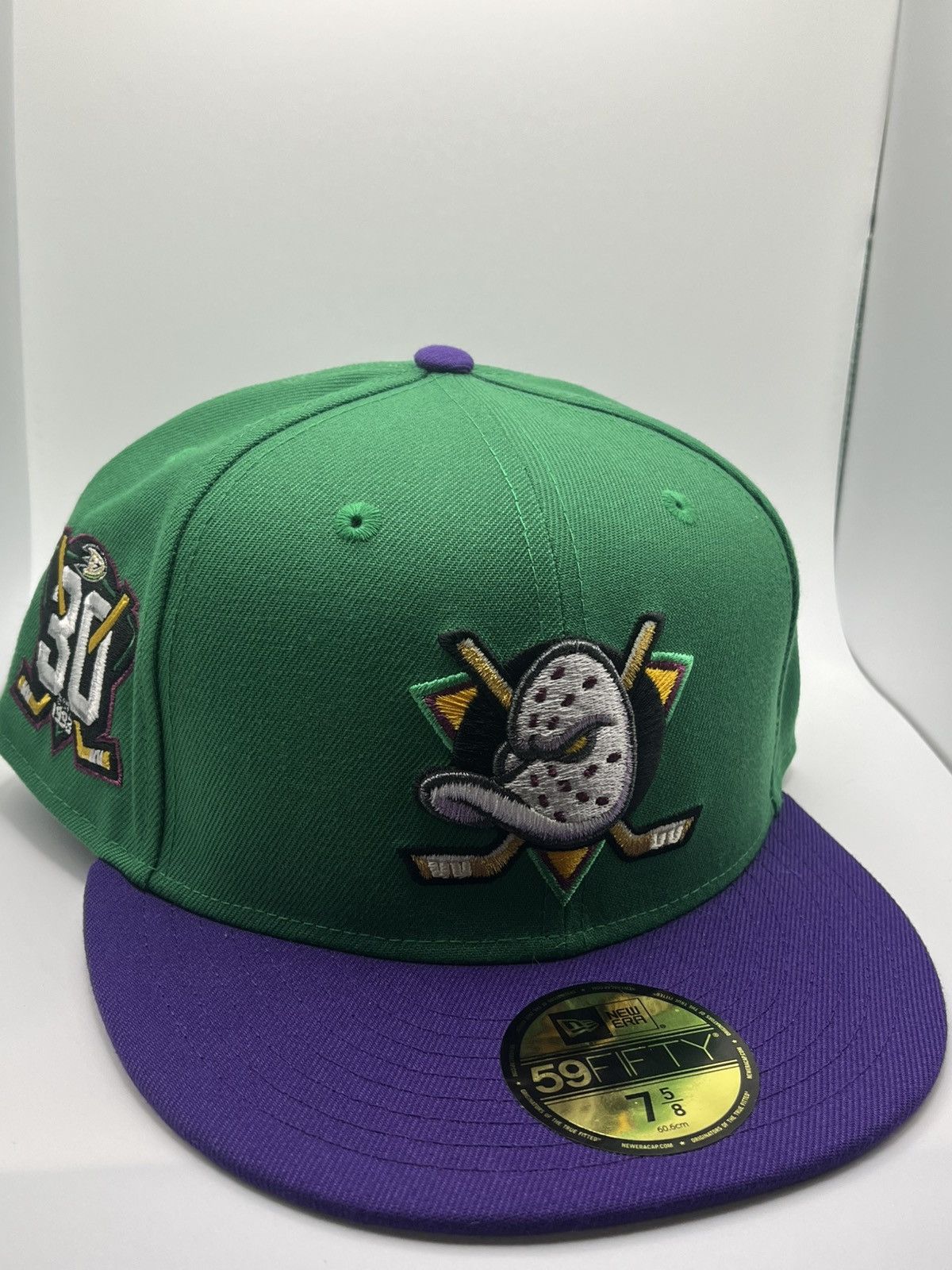 Hat Club × MyFitteds × New Era 7 5/8 MyFitteds Anaheim Mighty Ducks 30th Anniversary Road Size ONE SIZE - 1 Thumbnail