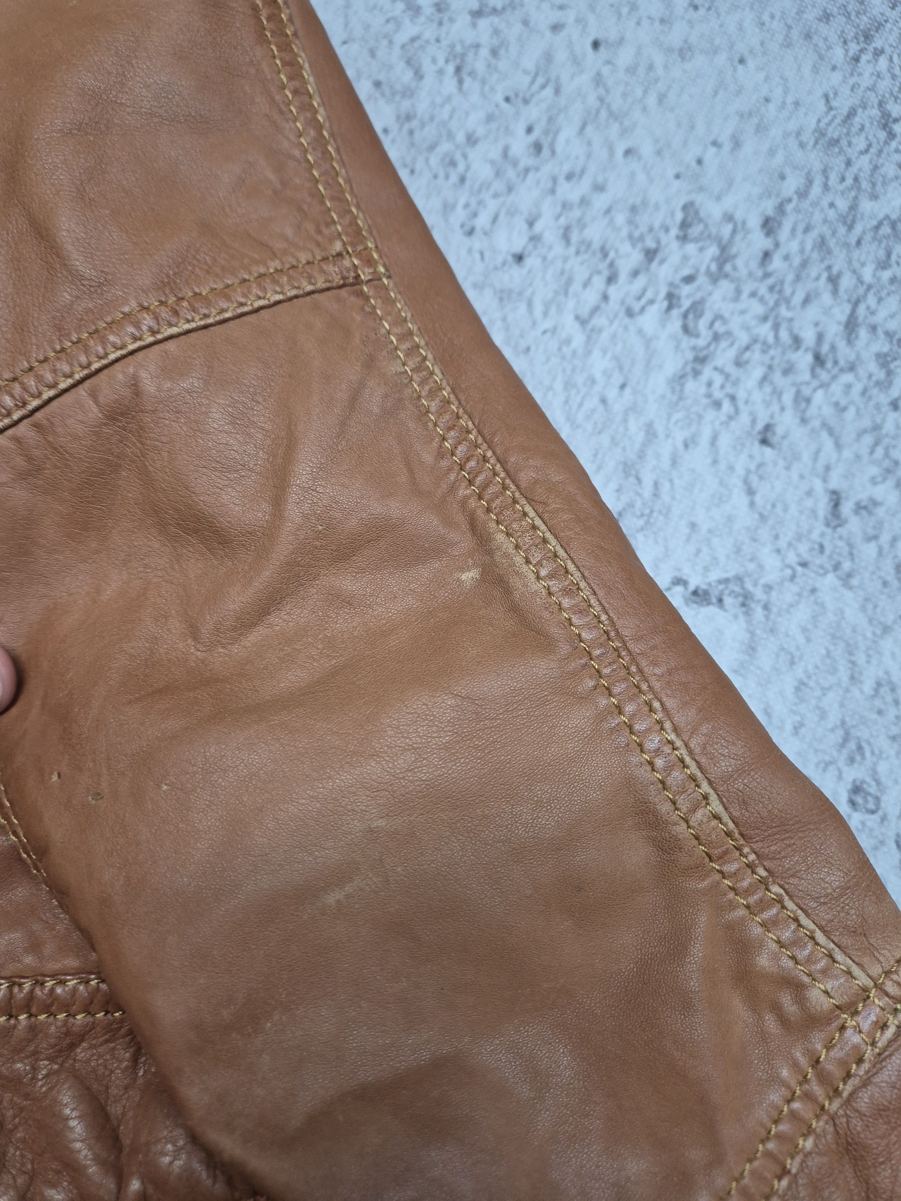 Vintage Vintage Avant Garde Leather Jacket Size L / US 10 / IT 46 - 14 Thumbnail
