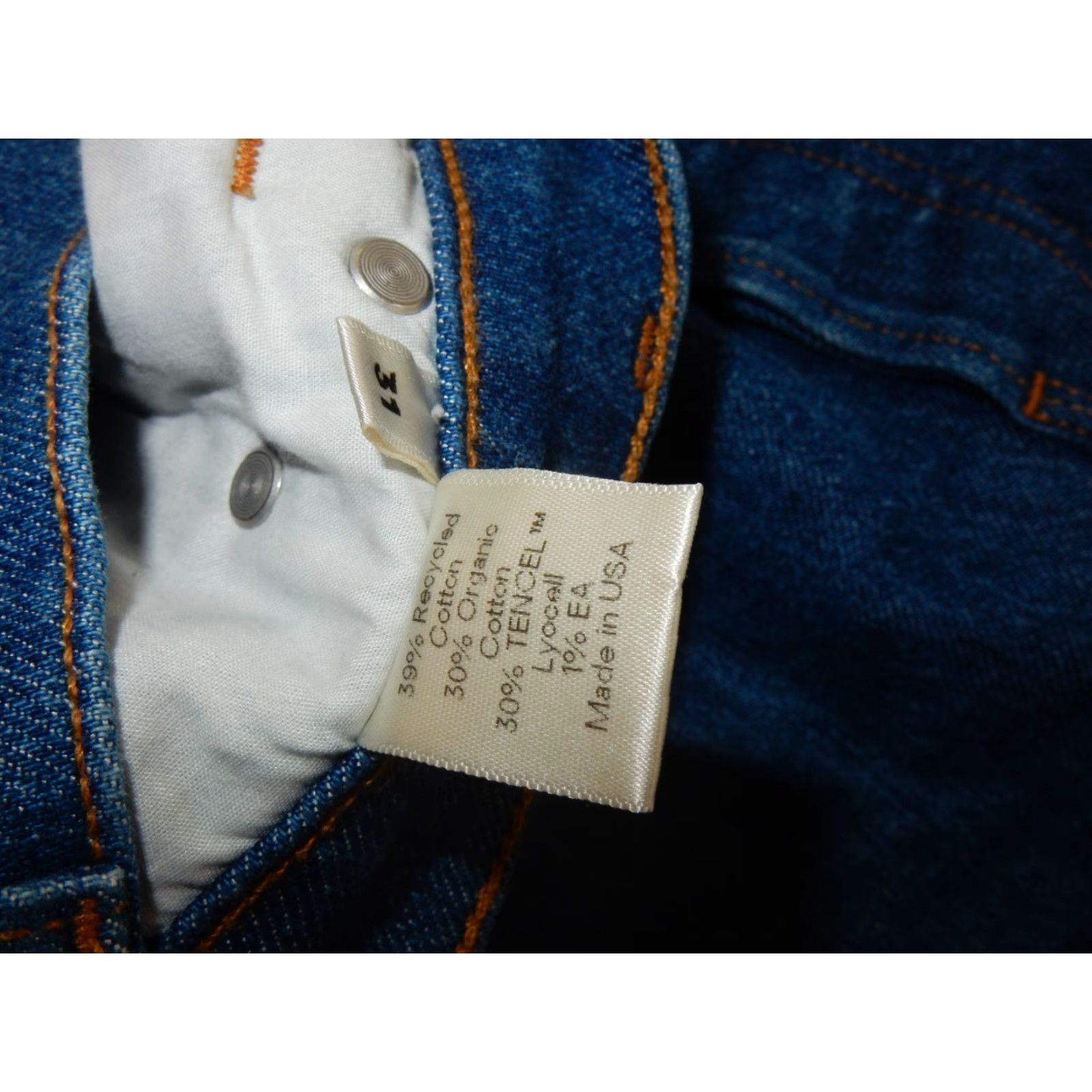 Reformation VINTAGE Reformation Denim Jeans Men 33x30 Blue Skinny 2010s Size US 33 - 5 Thumbnail
