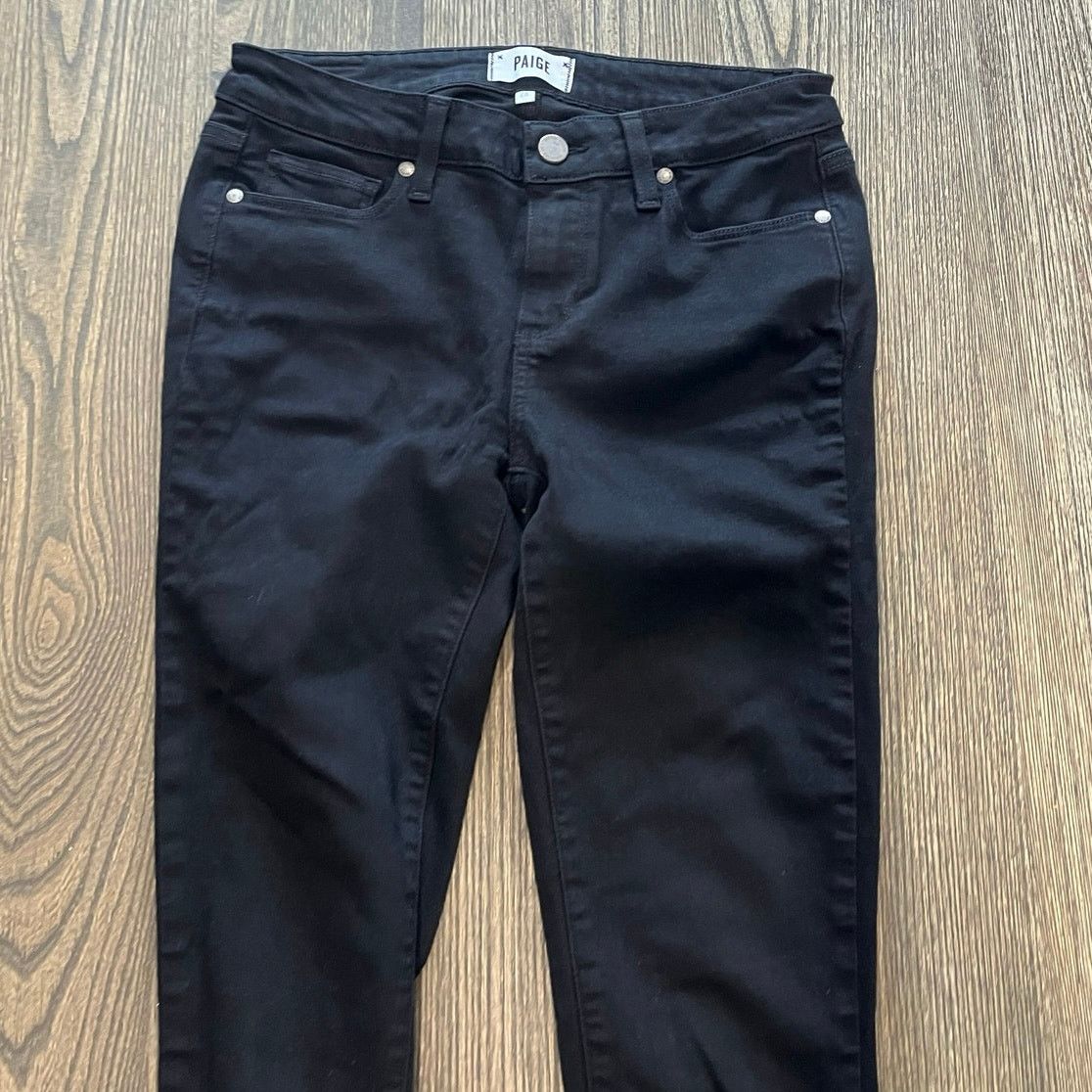 Paige Paige Verdugo Ultra Skinny Jeans Mid-Rise Black Size 28 Size 28" / US 6 / IT 42 - 3 Thumbnail