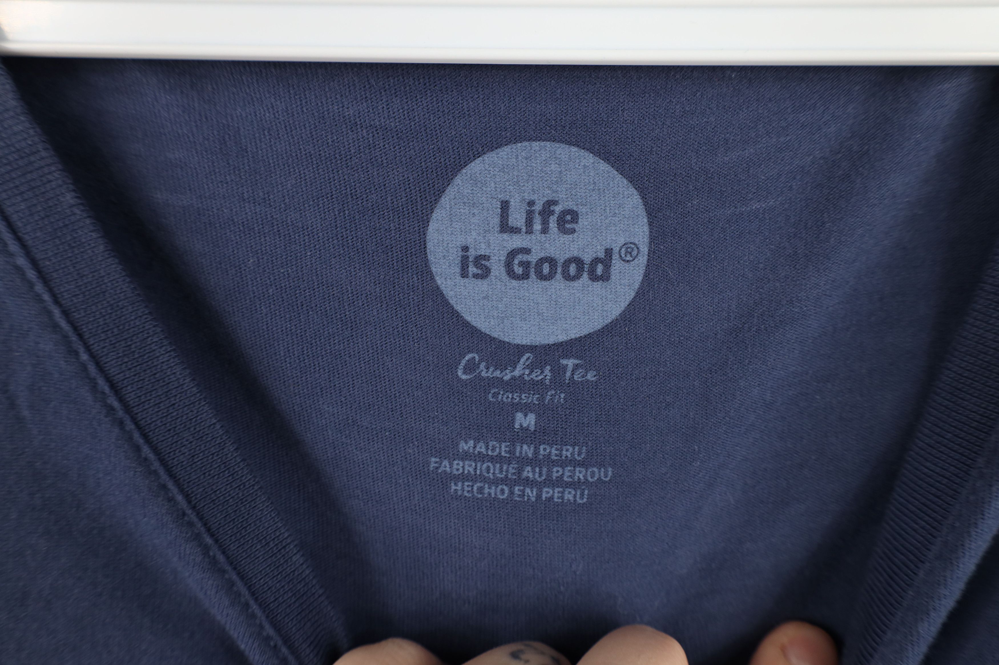 Life is Good Life Is Good Awesome Moon Dog Cat Long Sleeve T-Shirt Blue Size M / US 6-8 / IT 42-44 - 9 Thumbnail