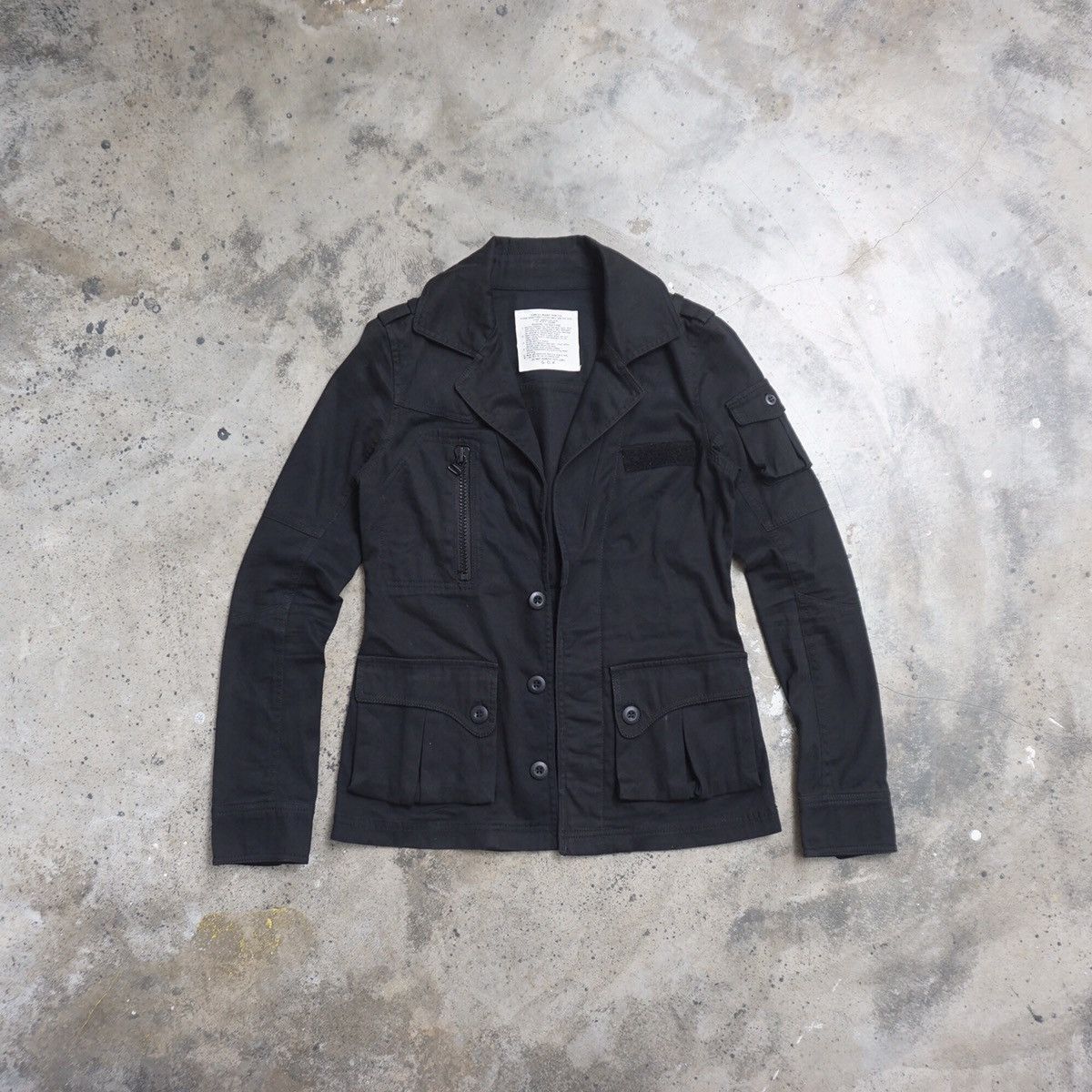 image of If Six Was Nine x Le Grande Bleu L G B G.o.a Military Jacket in Black, Men's (Size Small)