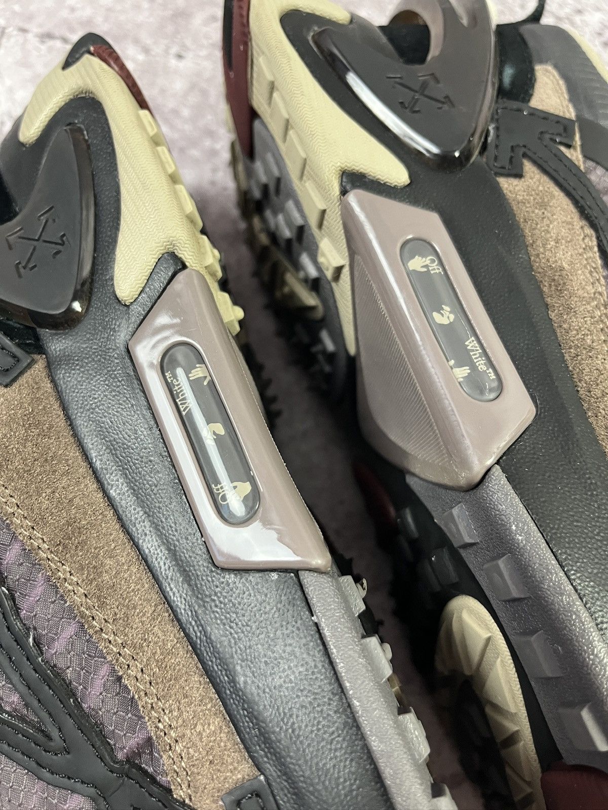 Off-White OFF-White Odsy-2000 Black Purple Size US 10 / EU 43 - 9 Thumbnail