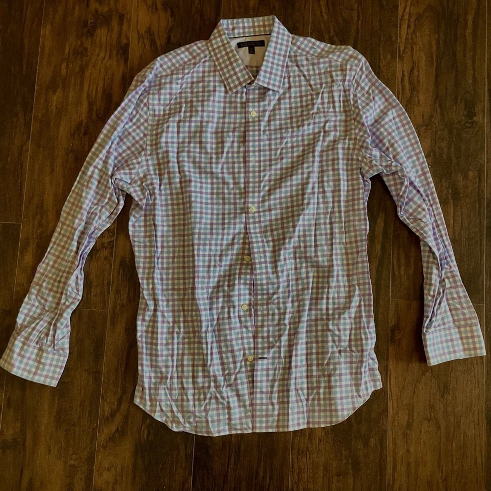 Banana Republic Banana Republic Non-Iron Tailored Slim Fit Button Down Size US XL / EU 56 / 4 - 2 Thumbnail
