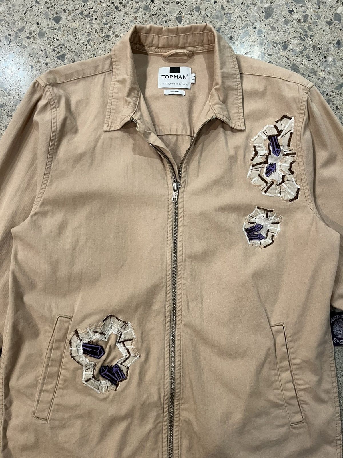 Topman Custom crystal patch overshirt Size US M / EU 48-50 / 2 - 2 Thumbnail
