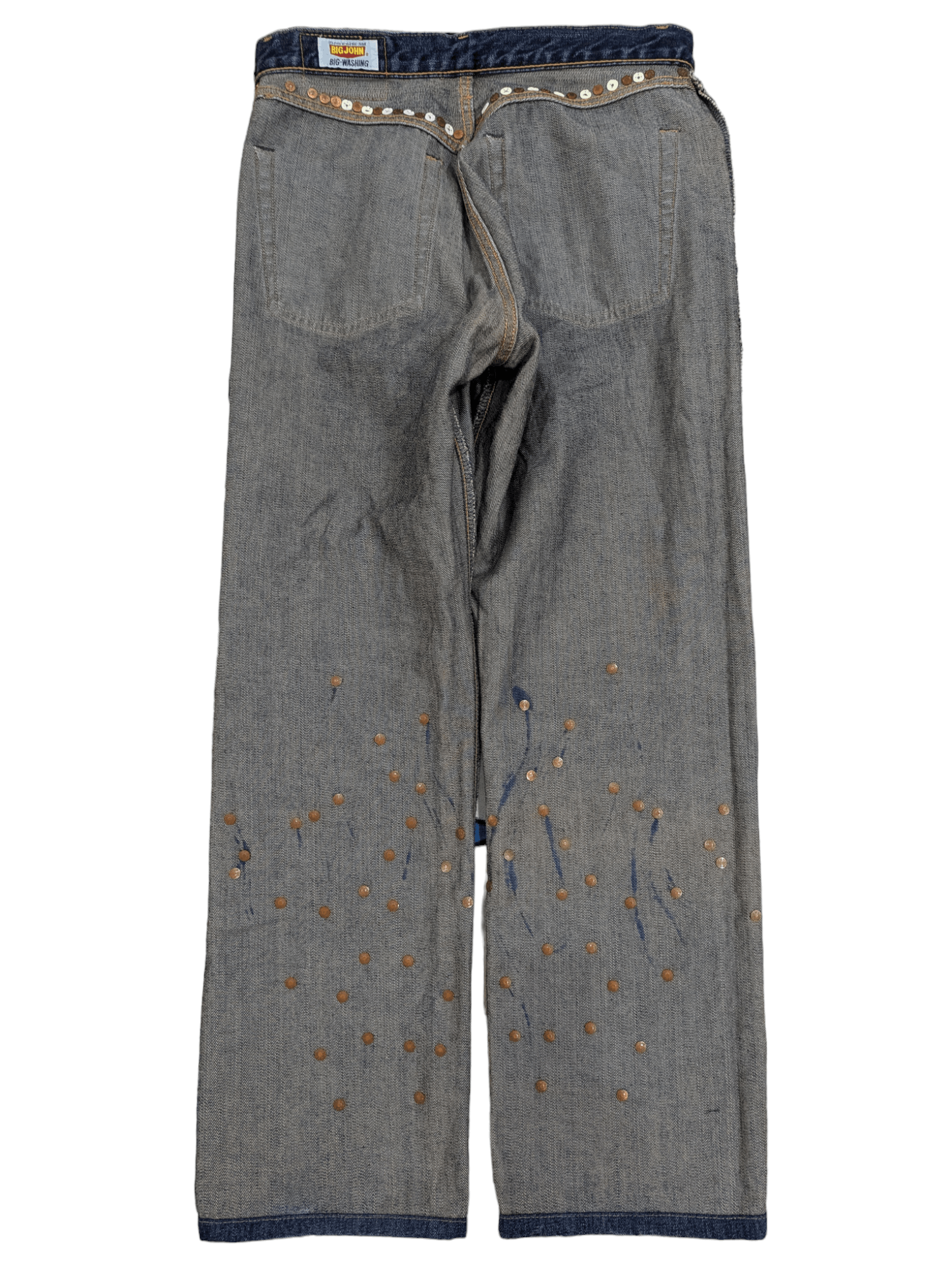 Big John Big John Flare Jeans Studded Flame Denim Size US 32 / EU 48 - 10 Thumbnail