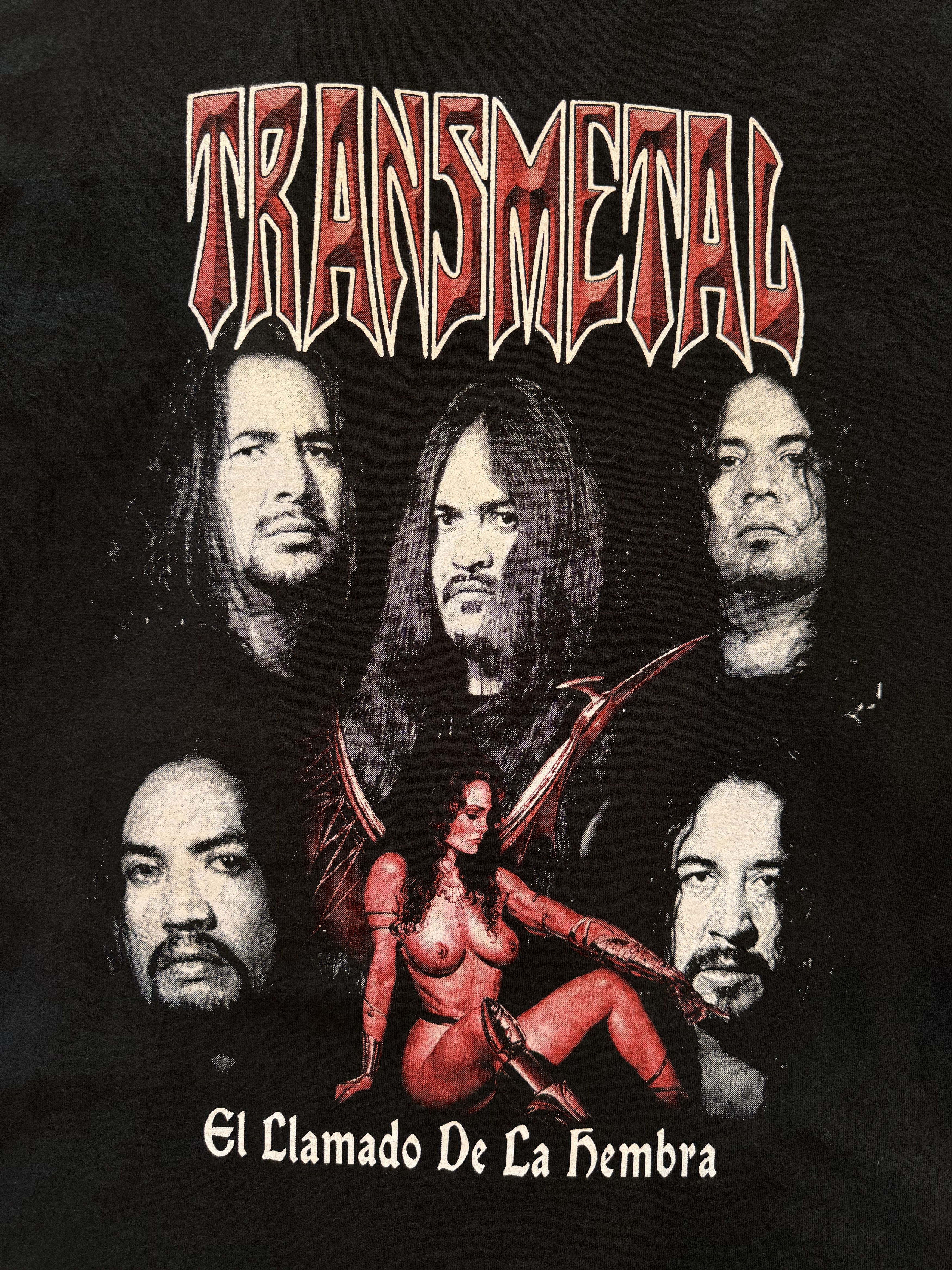 Band Tees Vintage 90s Embroidered Transmetal Mexican Metal Band Tee Size US XXL / EU 58 / 5 - 4 Thumbnail