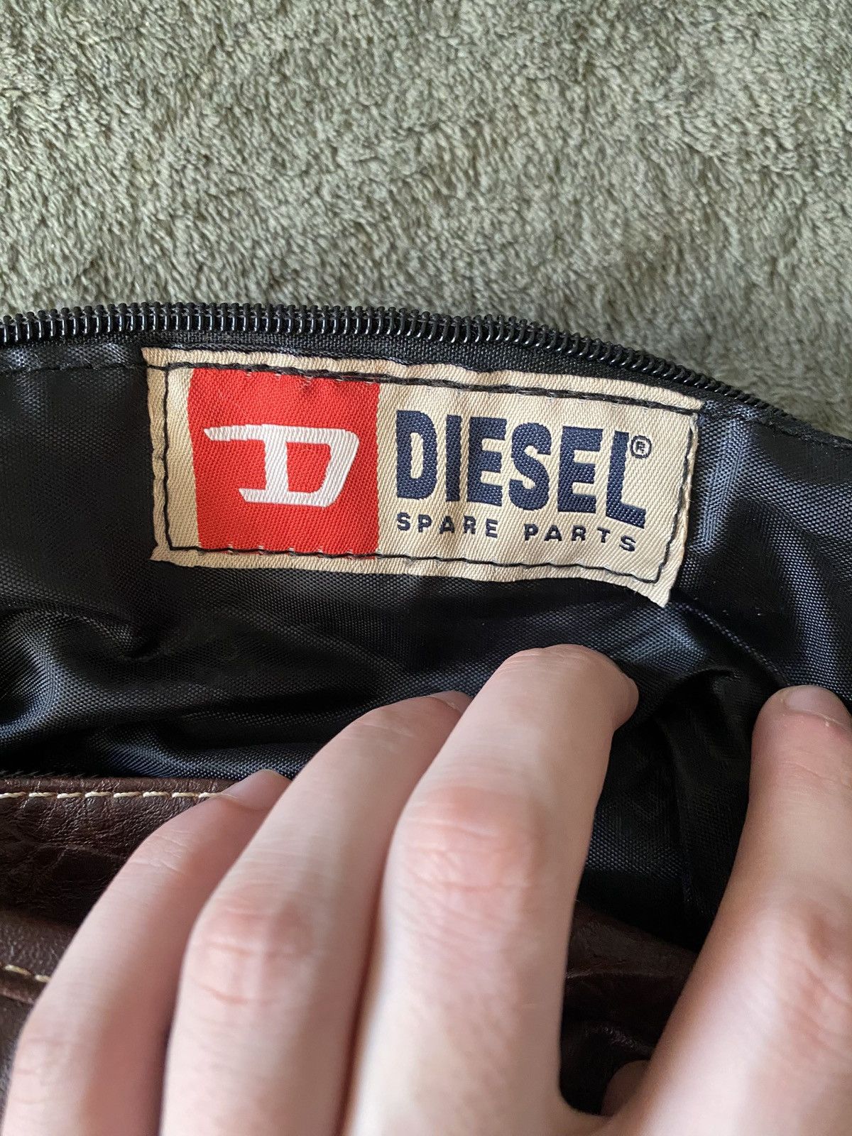 Diesel Diesel Retro Leather Multi-Pocket Messenger Crossbody Bag Size ONE SIZE - 8 Thumbnail