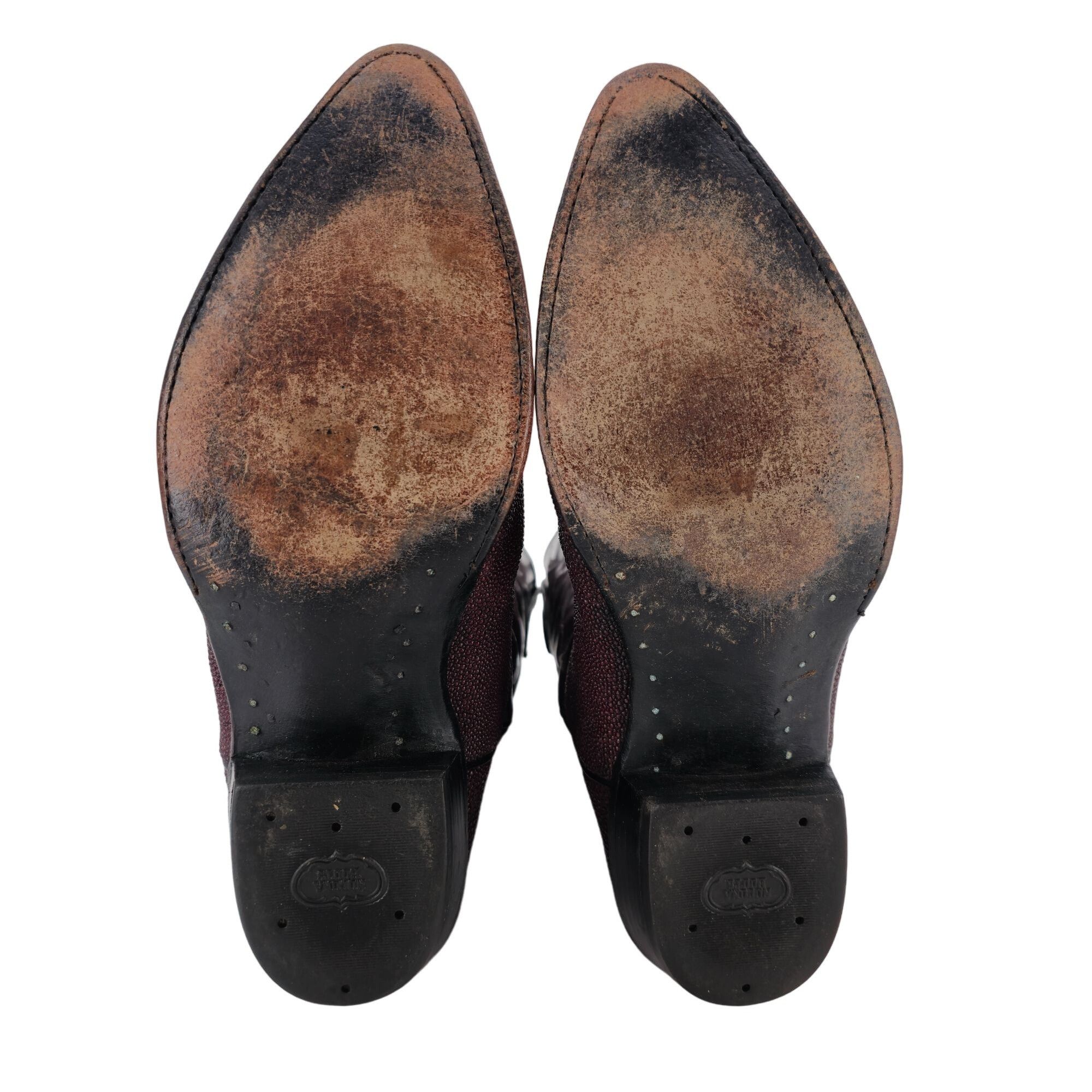 Nocona Nocona Stingray Red Mens Size 11.5D Maroon Burgundy Leather Size US 11.5 / EU 44-45 - 4 Thumbnail