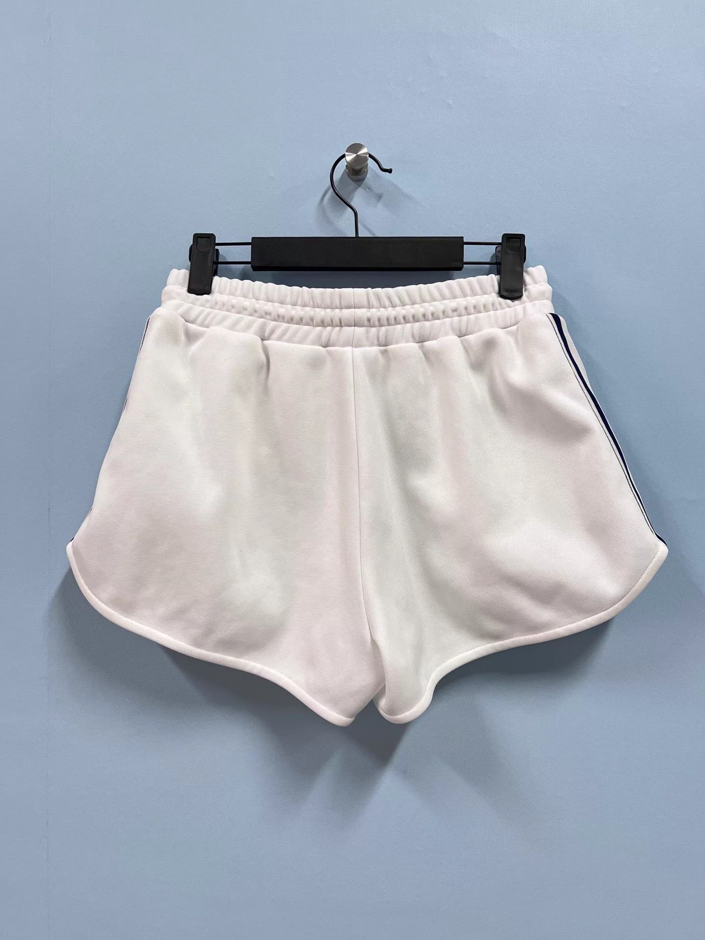 Celine Celine White Triomphe Gold Clasp Short 99 New XS Size 25" / US 0 / IT 36 - 2 Thumbnail