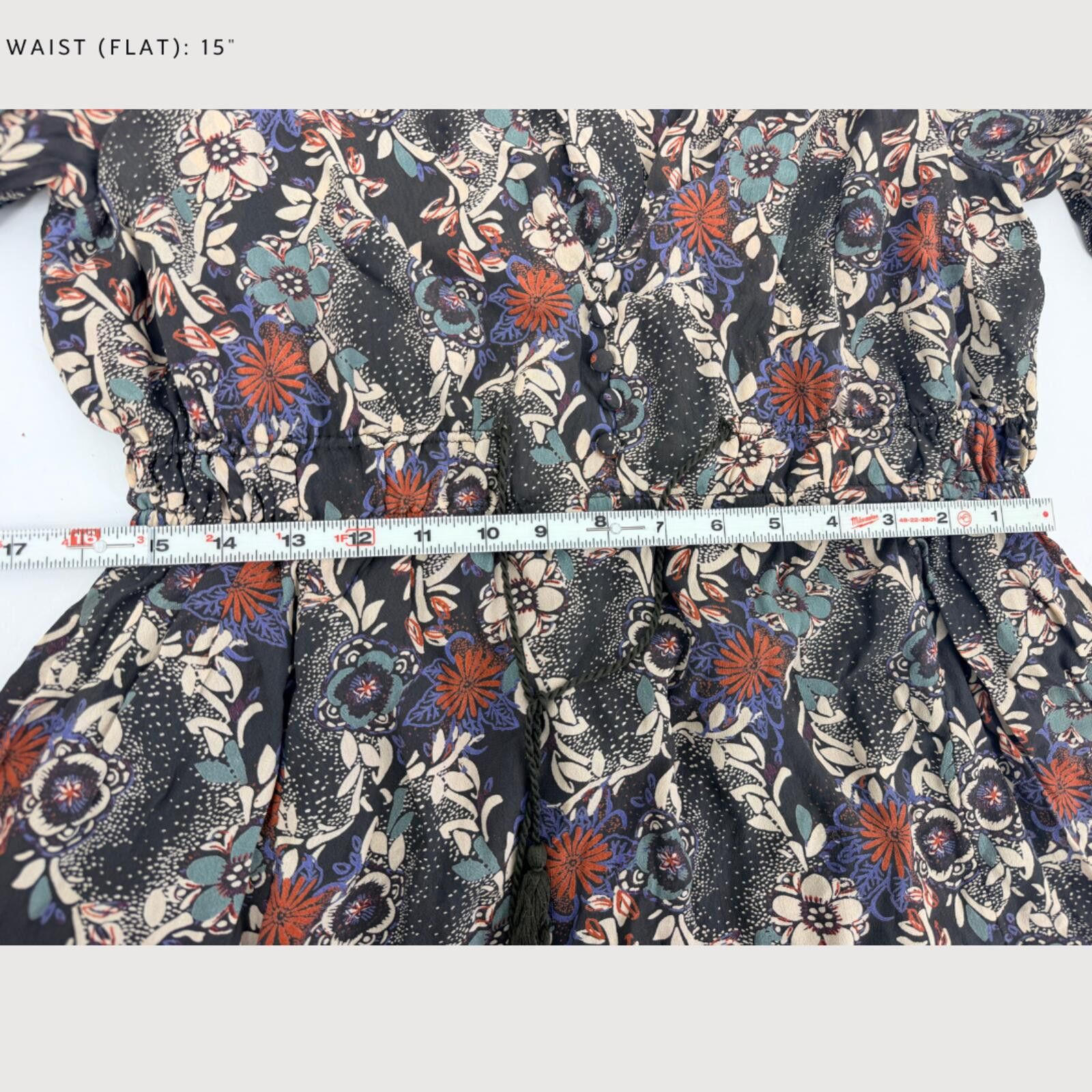 Free People Free People Stealing Fire Fit Flare Floral Mini Dress S Size S / US 4 / IT 40 - 8 Thumbnail