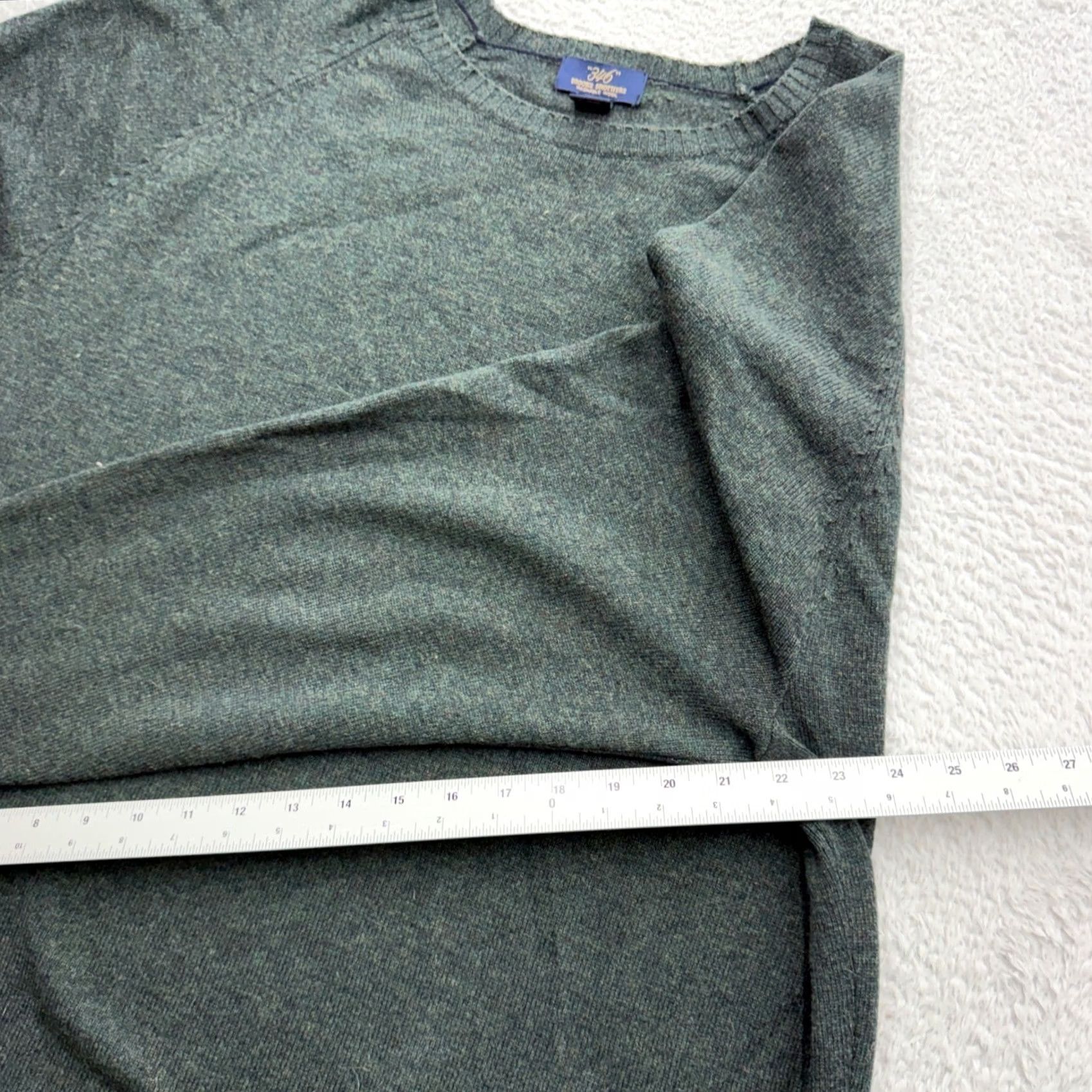 Brooks Brothers VINTAGE Brooks Brothers 346 Mens XL Green Wool Crewneck Raglan Sweater Size US XL / EU 56 / 4 - 6 Thumbnail