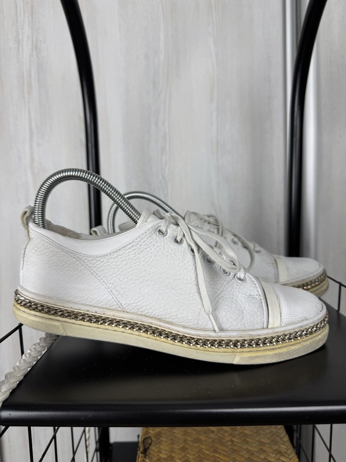 Lanvin LANVIN Whit Lace Up Leather Cap Toe Womens Sneakers Size US 9 / IT 39 - 2 Thumbnail