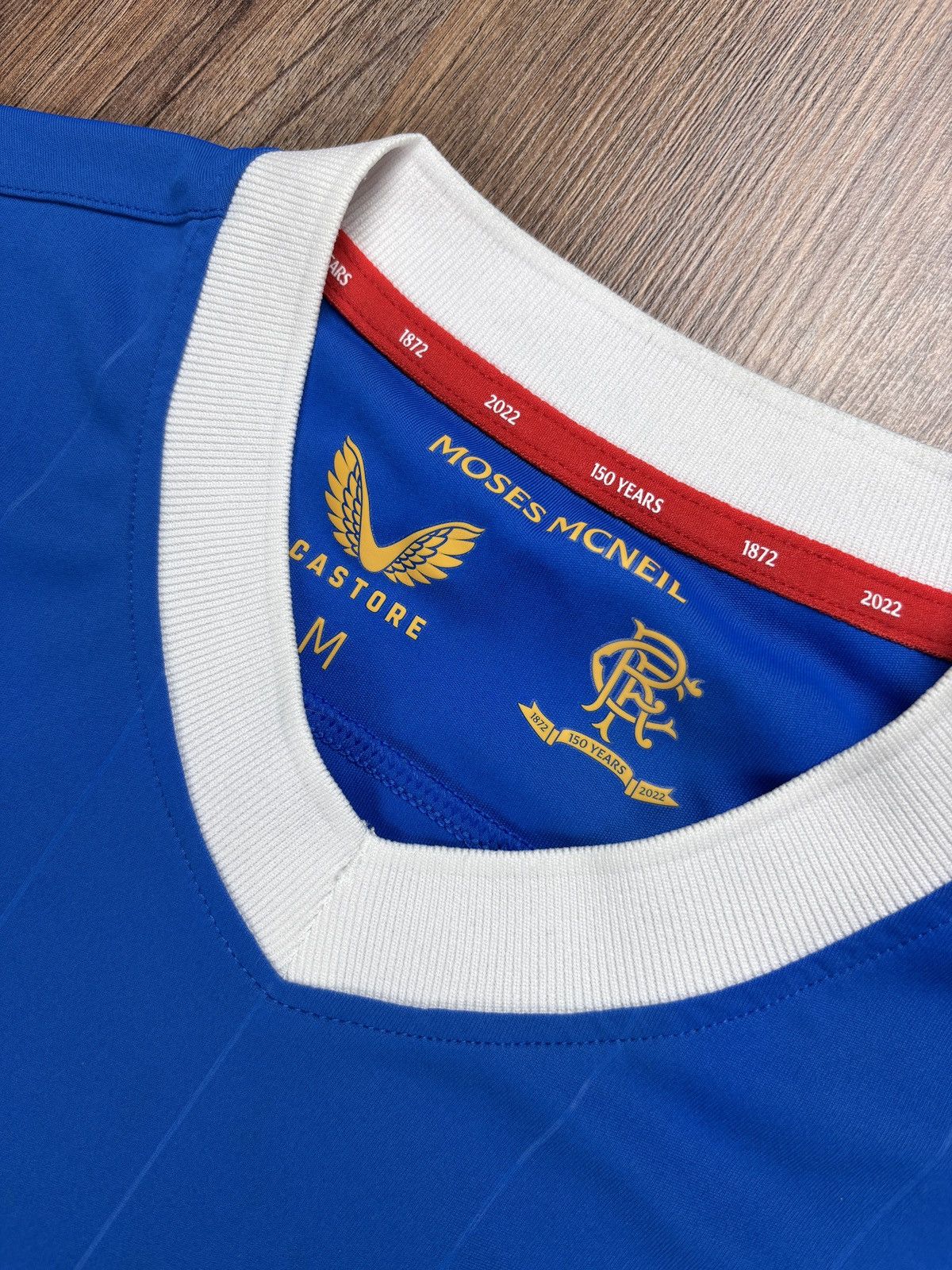 Castore Glasgow Rangers FC 2021/22 Home Jersey Shirt 150 Years Size US M / EU 48-50 / 2 - 6 Thumbnail