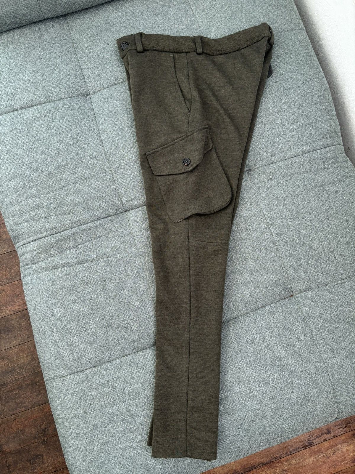 Ralph Lauren Purple Label Khaki Jersey Cargo Pants Size US 30 / EU 46 - 7 Thumbnail